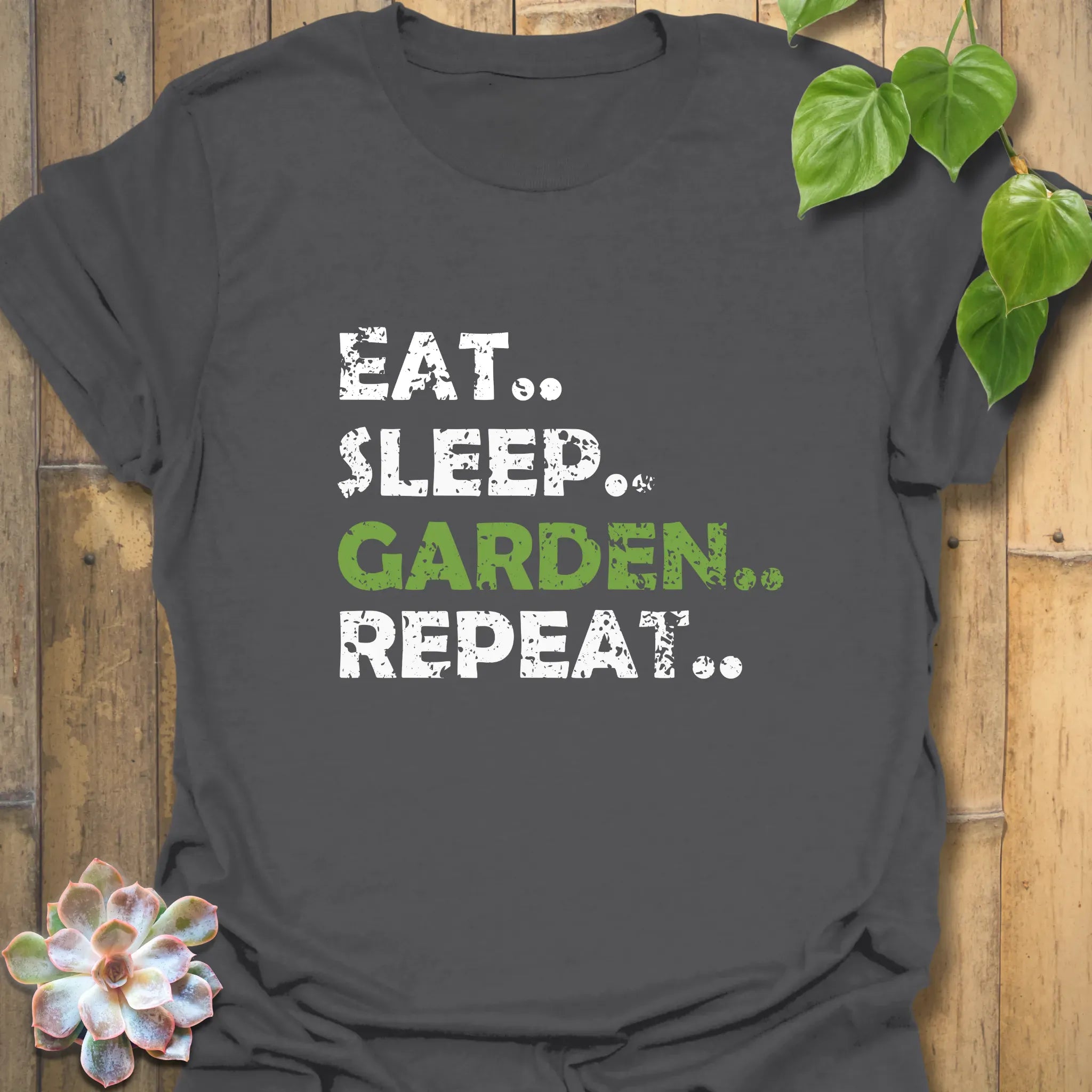 Eat, Sleep, Garden, Repeat T-shirt Charcoal / S T-Shirt