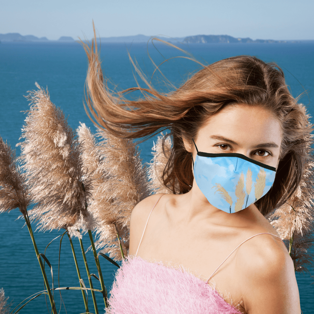 Fabric Face Masks | Cloth Face Masks NZ Edition | Original Pattern | Premium Face Mask Set - 3 Layer Reusable Face Mask - Birds Of Paradise Face masks