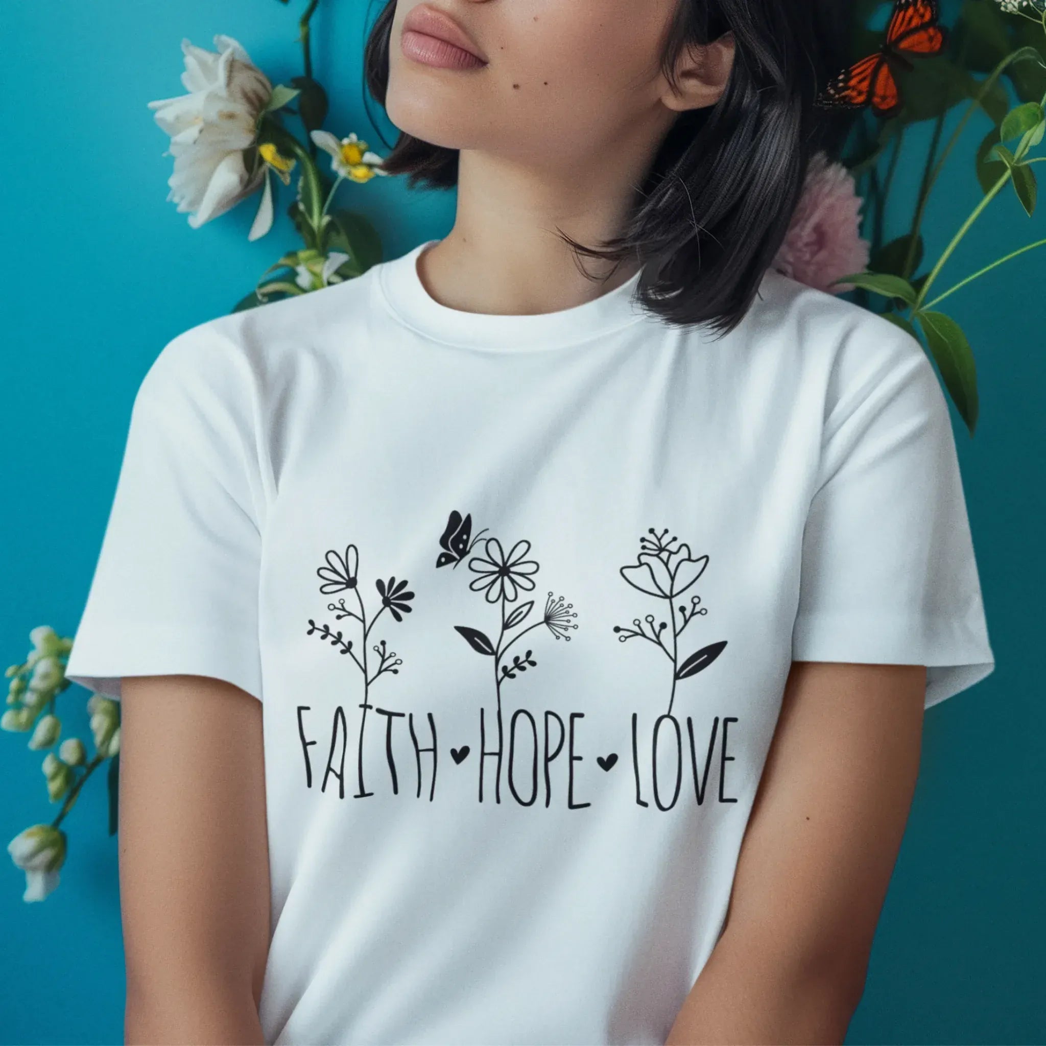 Faith, Hope, Love T-shirt White / S T-Shirt