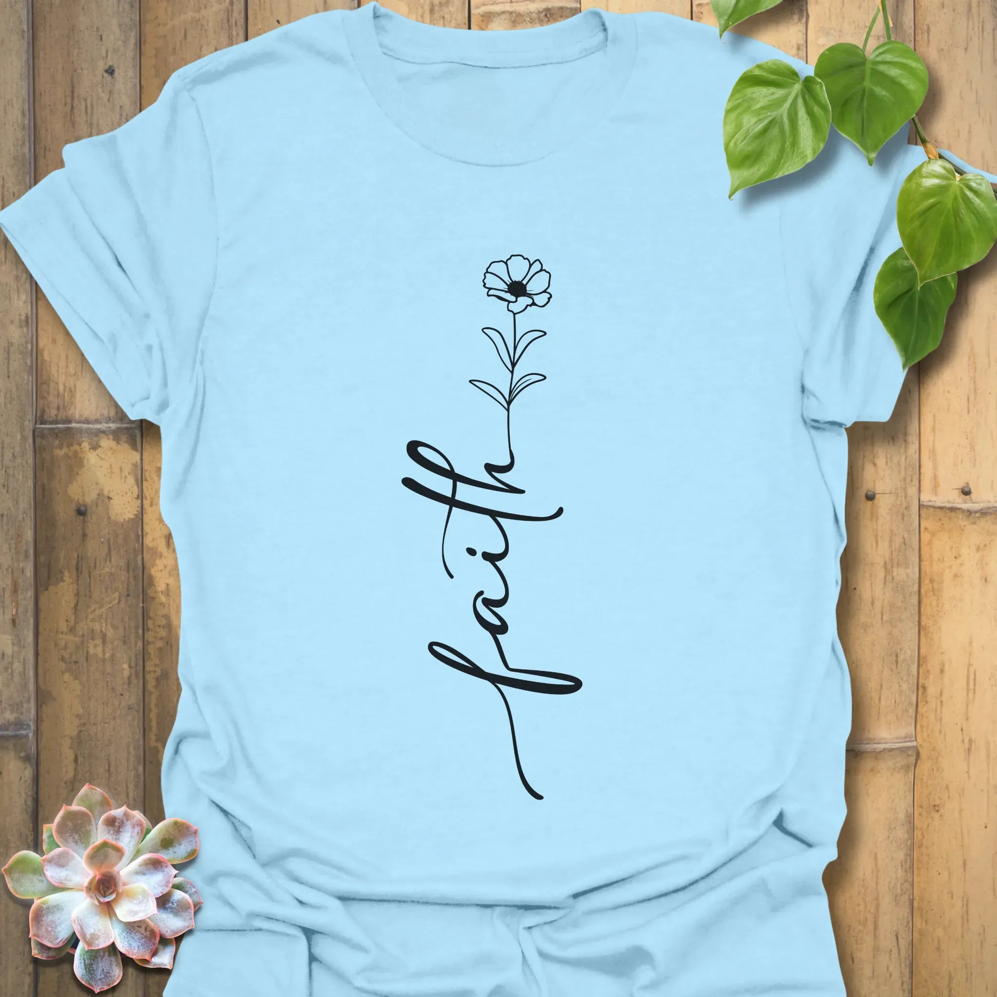 Faith T-shirt Light Blue / S T-Shirt