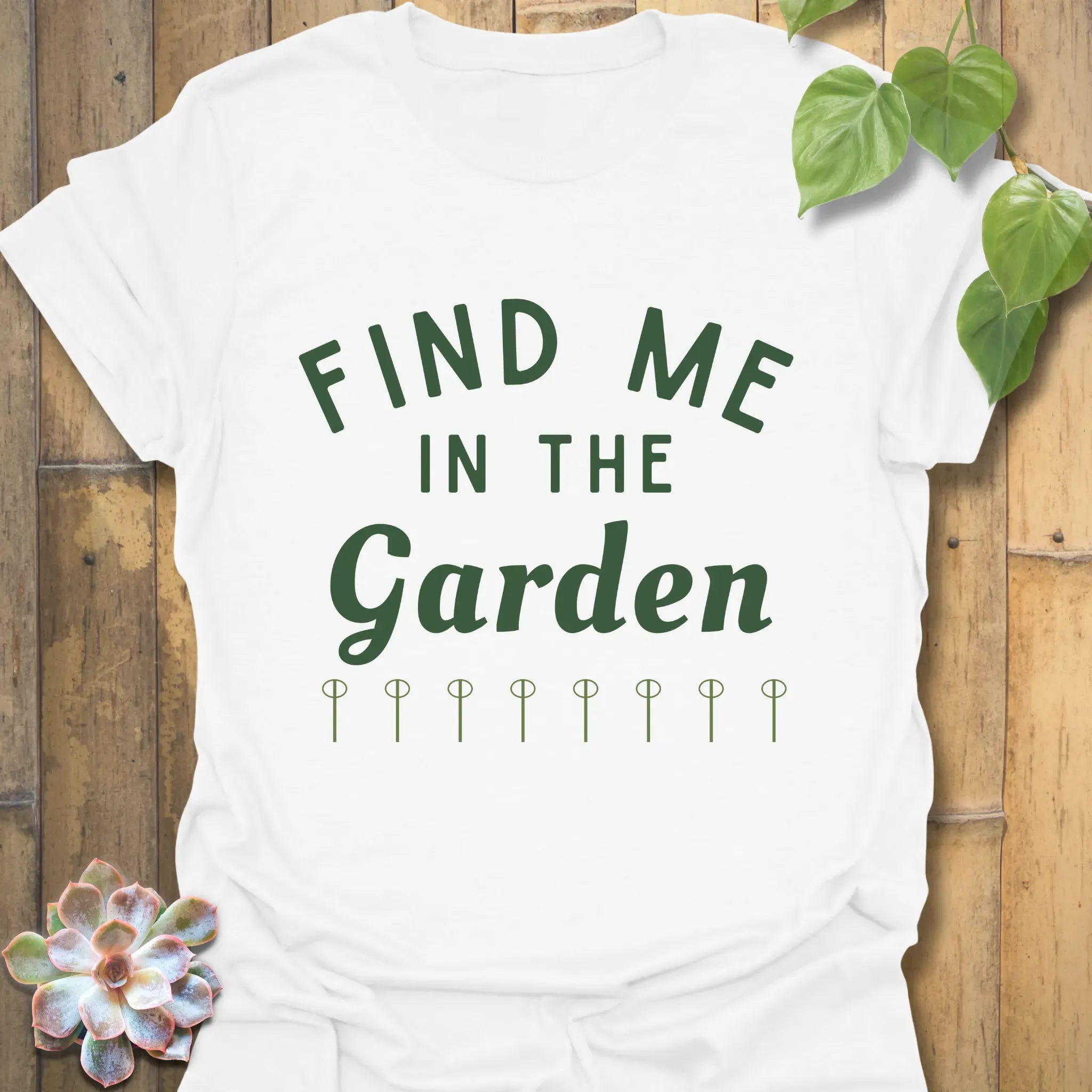 Find Me In The Garden T-shirt White / S T-Shirt