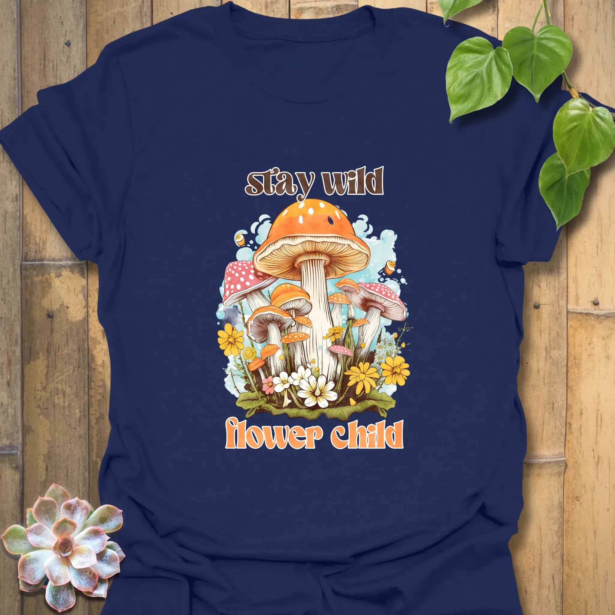 Flower Child T-shirt Navy / S T-Shirt