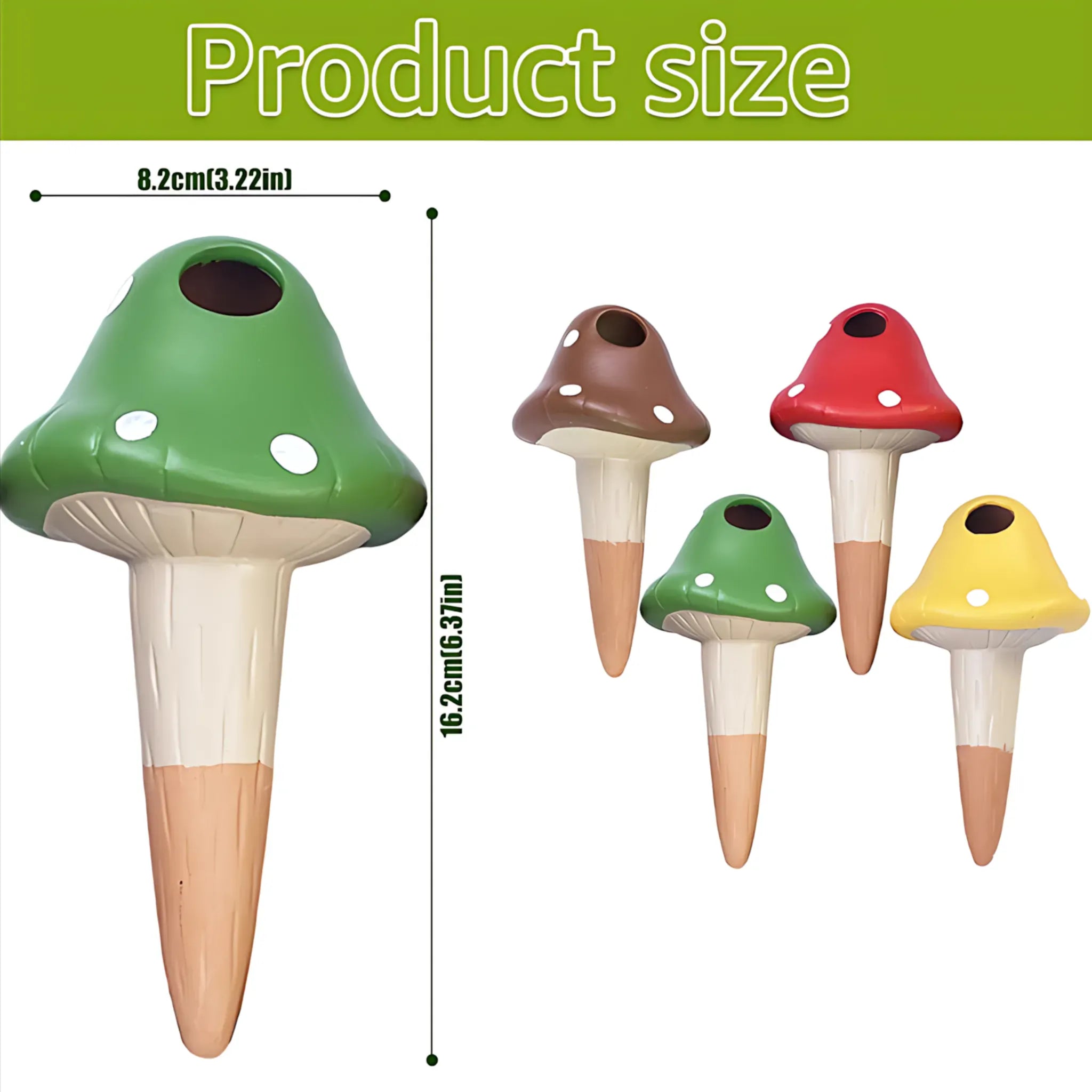 Frog-Shaped Plant Watering Spikes - Automatic Ceramic Irrigation C-4PCS Self Watering Globes