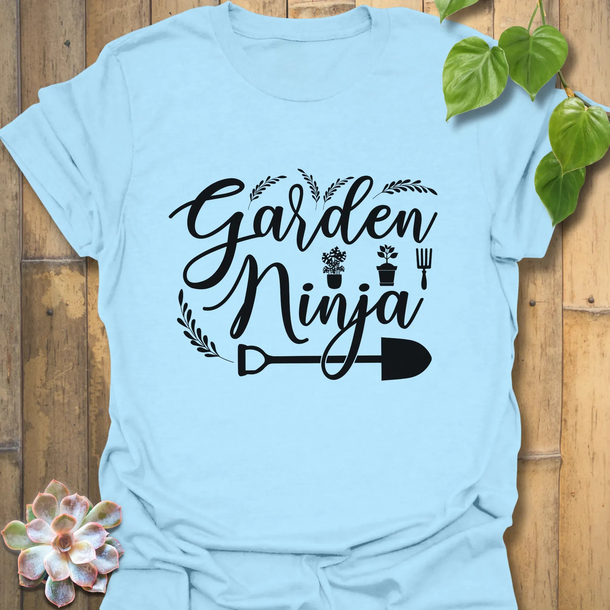 Garden Ninja T-shirt Light Blue / S T-Shirt