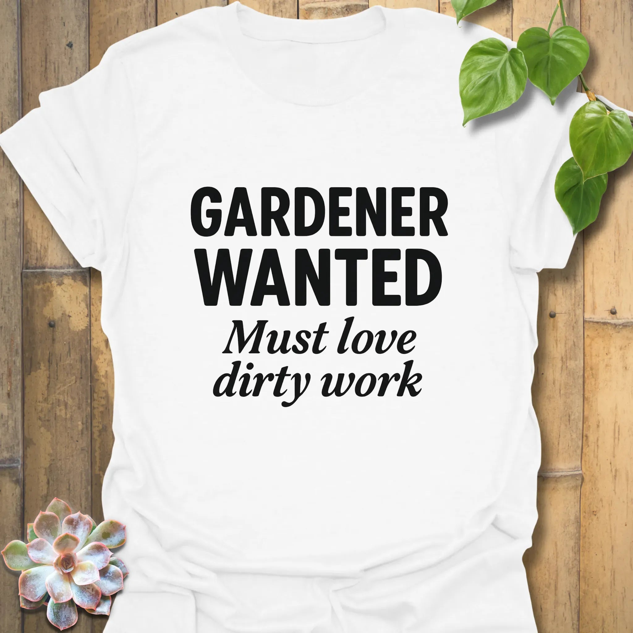 Gardener Wanted T-shirt White / S T-Shirt