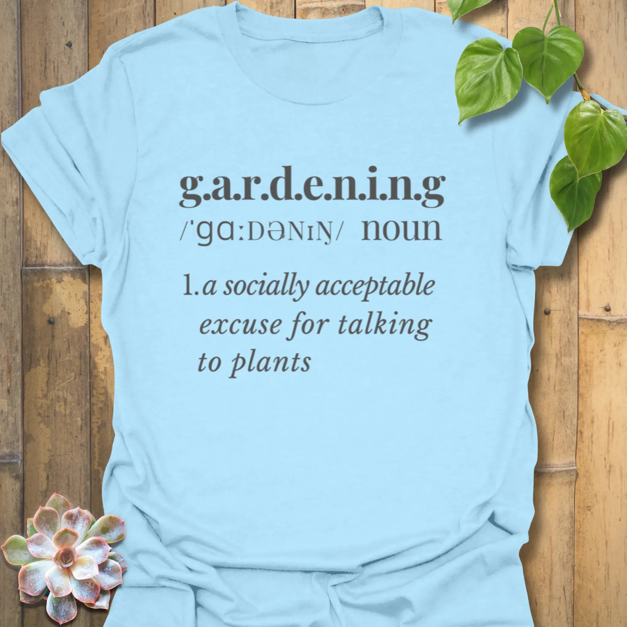 Gardening: Dictionary Definition T-shirt Light Blue / S T-Shirt