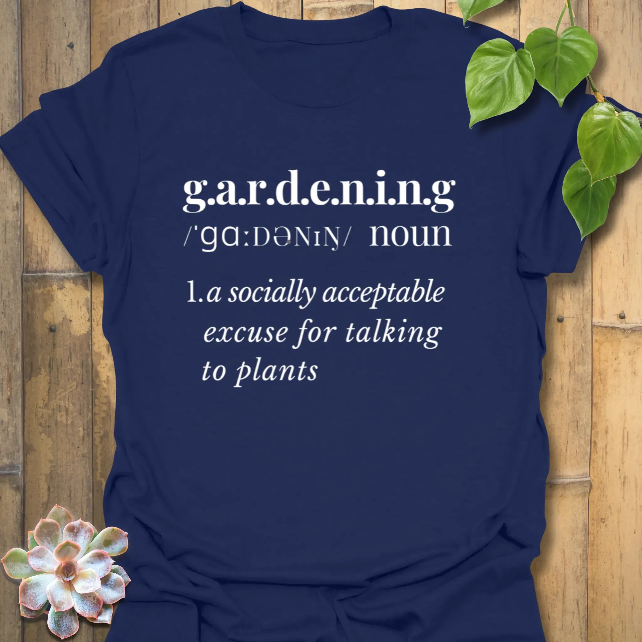 Gardening: Dictionary Definition T-shirt Navy / S T-Shirt