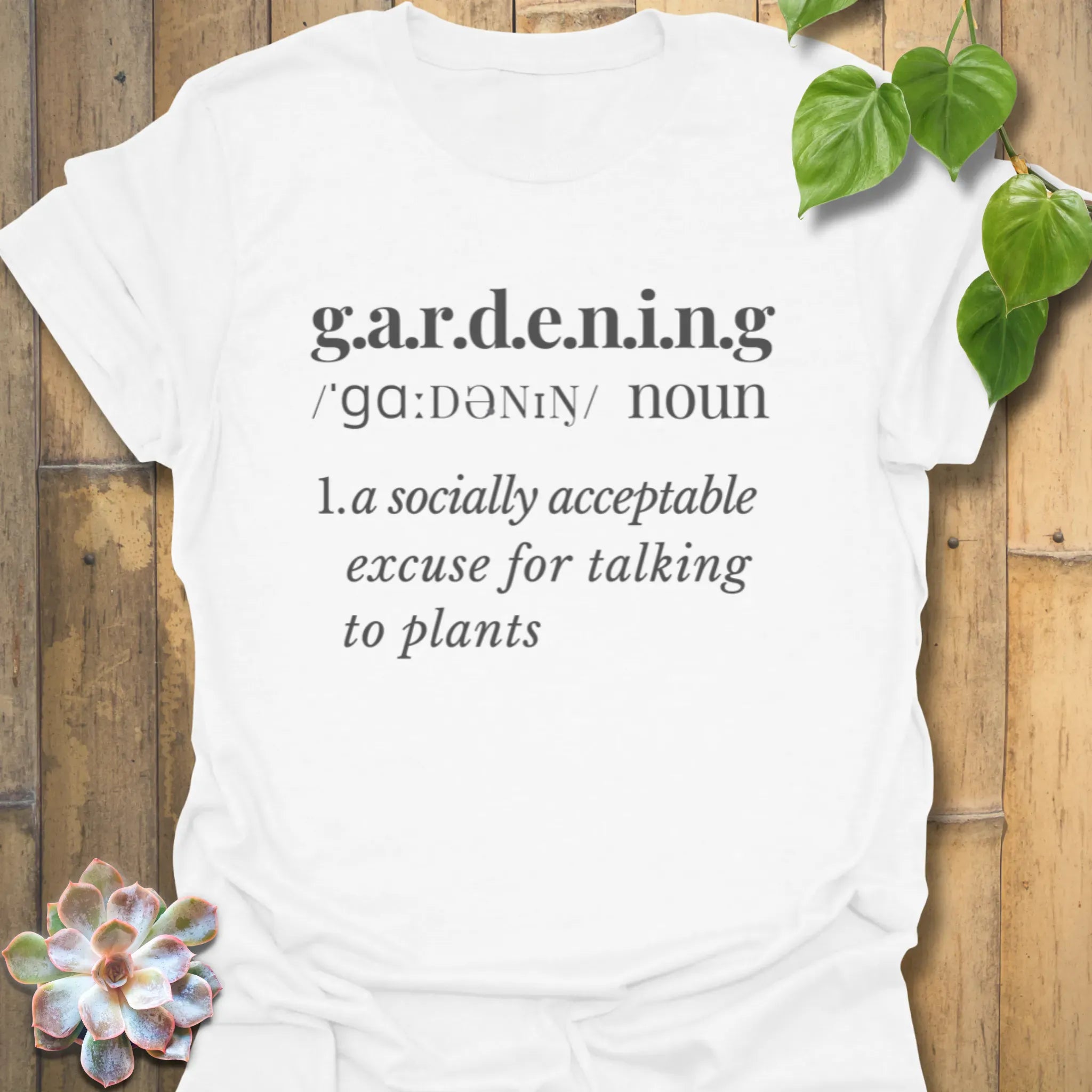 Gardening: Dictionary Definition T-shirt White / S T-Shirt