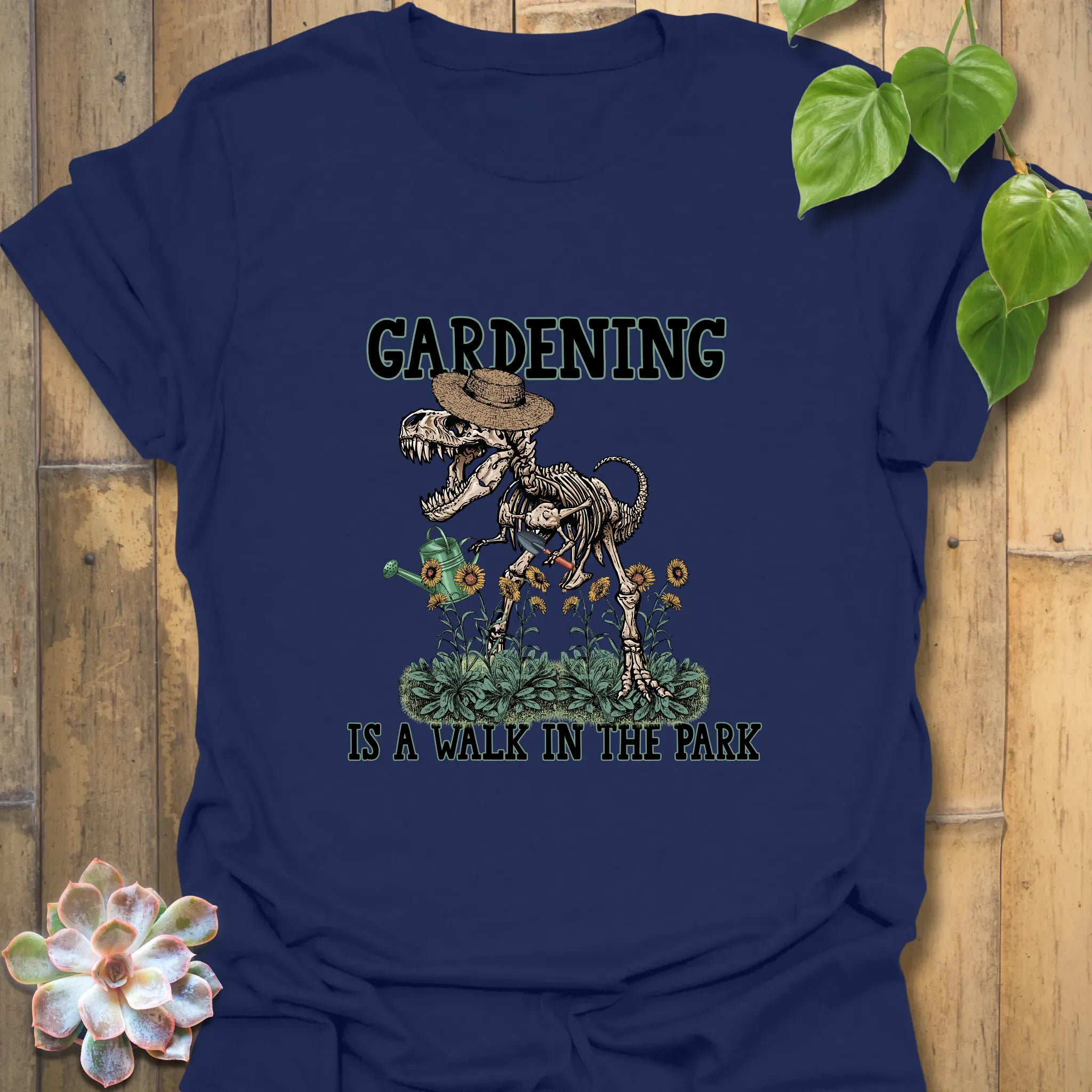 Gardening Is A Walk In The Park T-shirt Navy / S T-Shirt