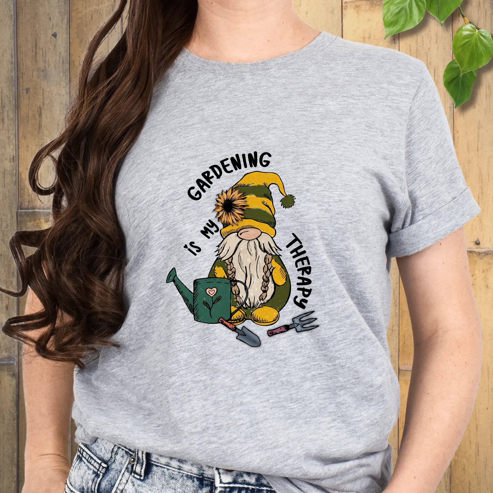 Gardening Is My Therapy T-shirt Sport Grey / S T-Shirt