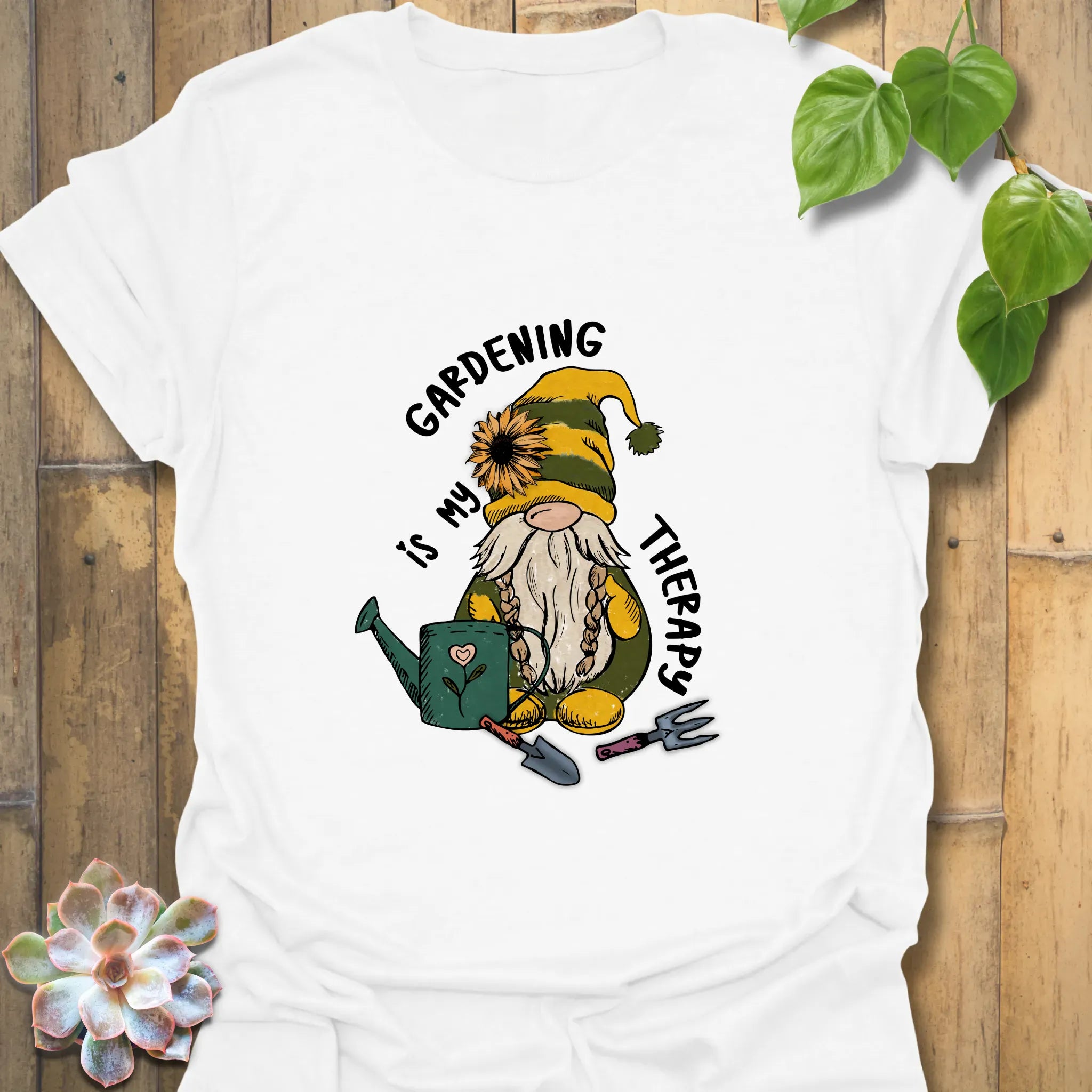 Gardening Is My Therapy T-shirt White / S T-Shirt