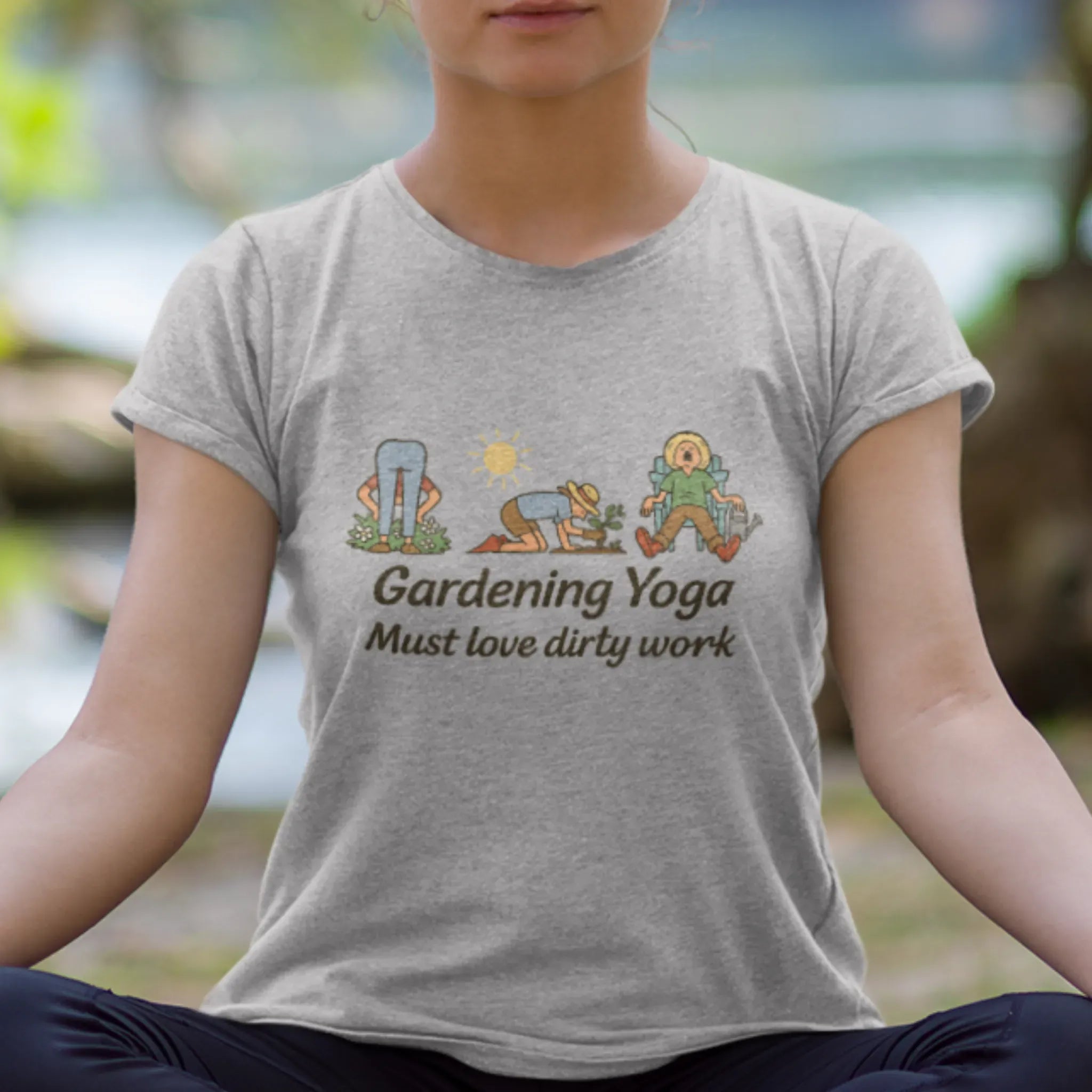 Gardening Yoga T-shirt Sport Grey / S T-Shirt
