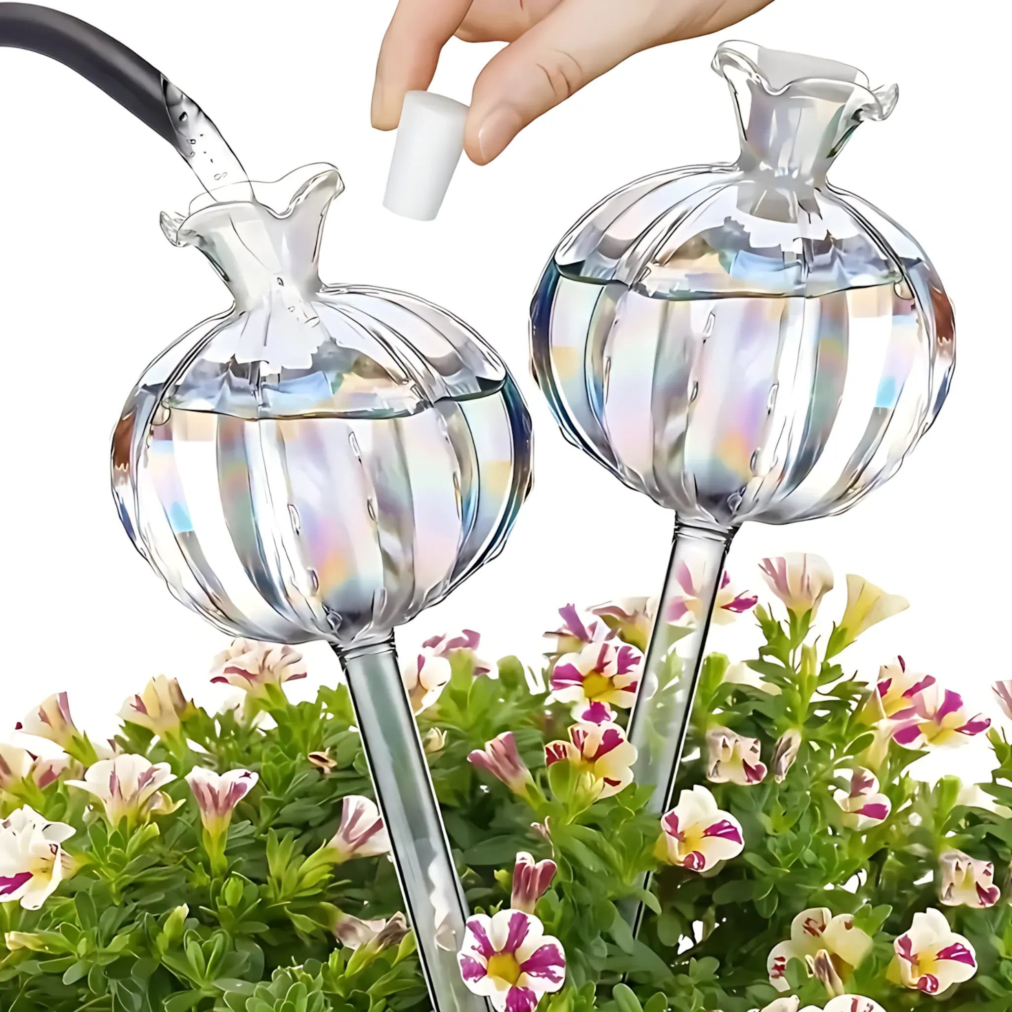 Glass Plant Watering Bulbs - Automatic Drip Irrigation System Self Watering Globes