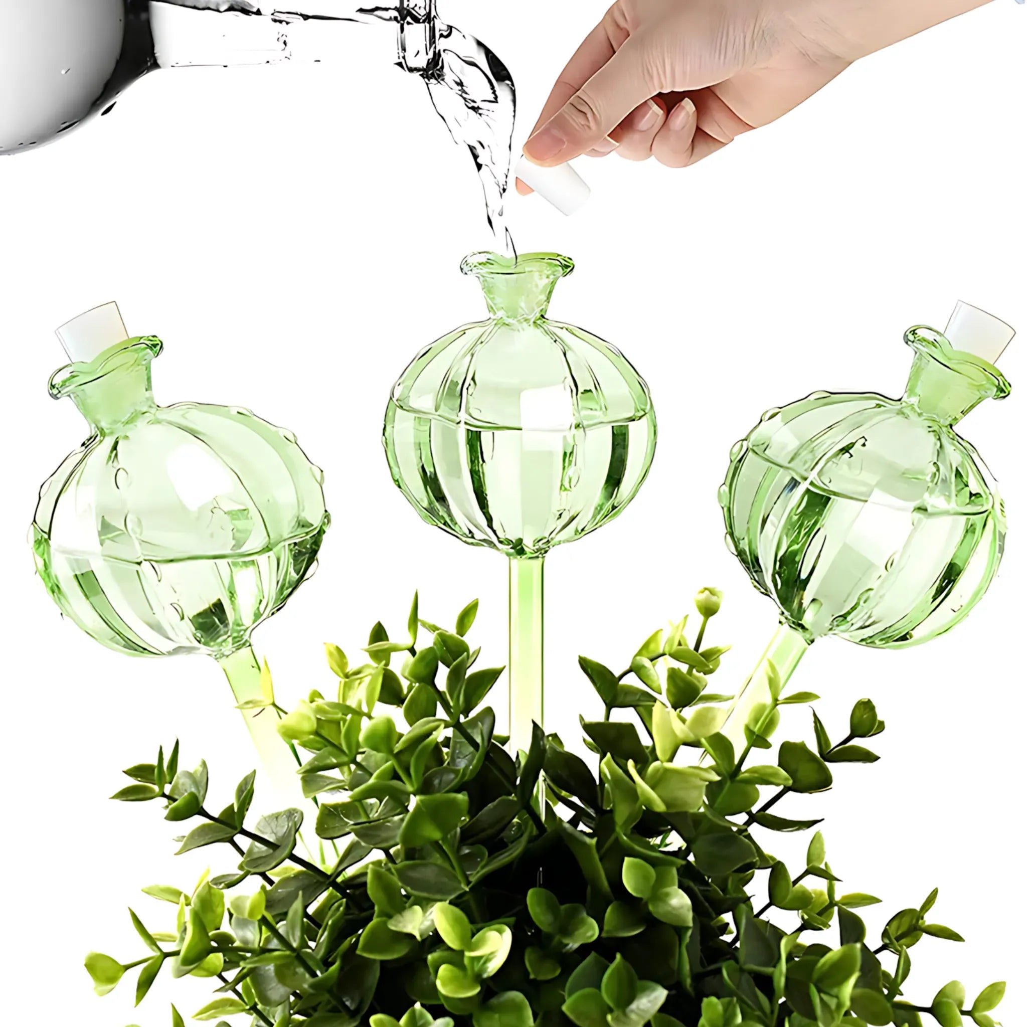 Glass Plant Watering Bulbs - Automatic Drip Irrigation System Self Watering Globes