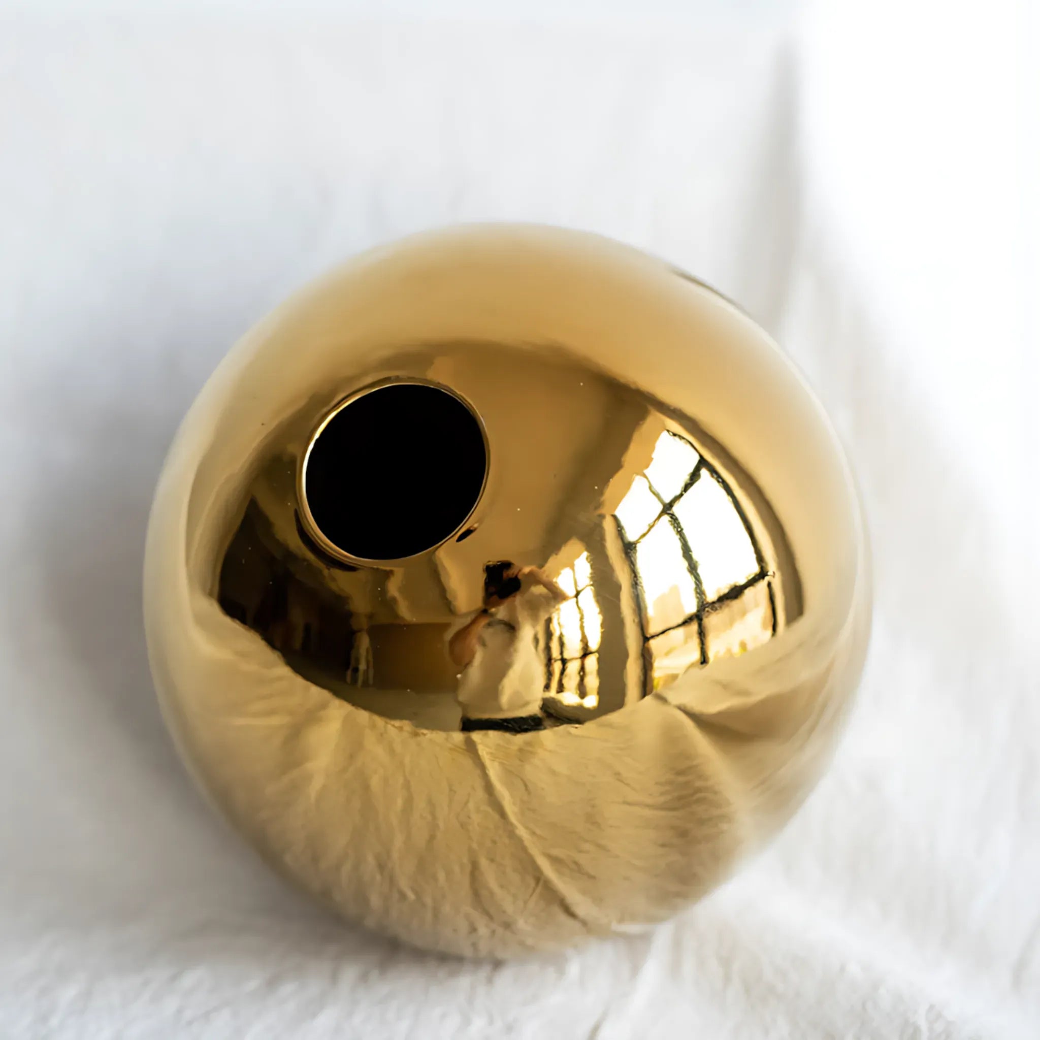 Gold Plated Ceramic Vase Flower Vase