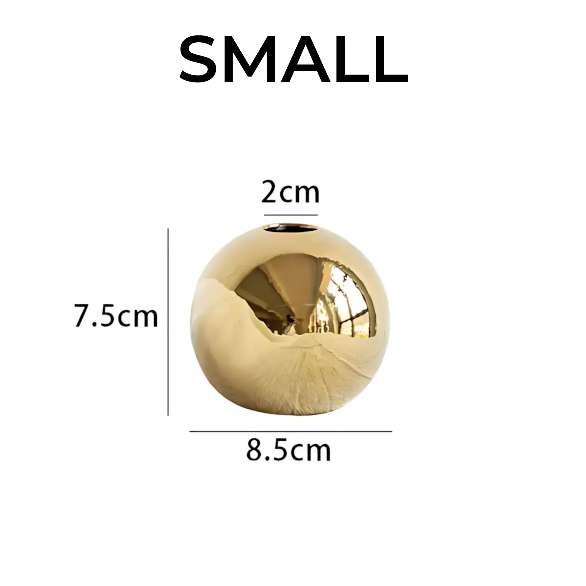 Gold Plated Ceramic Vase Small Flower Vase