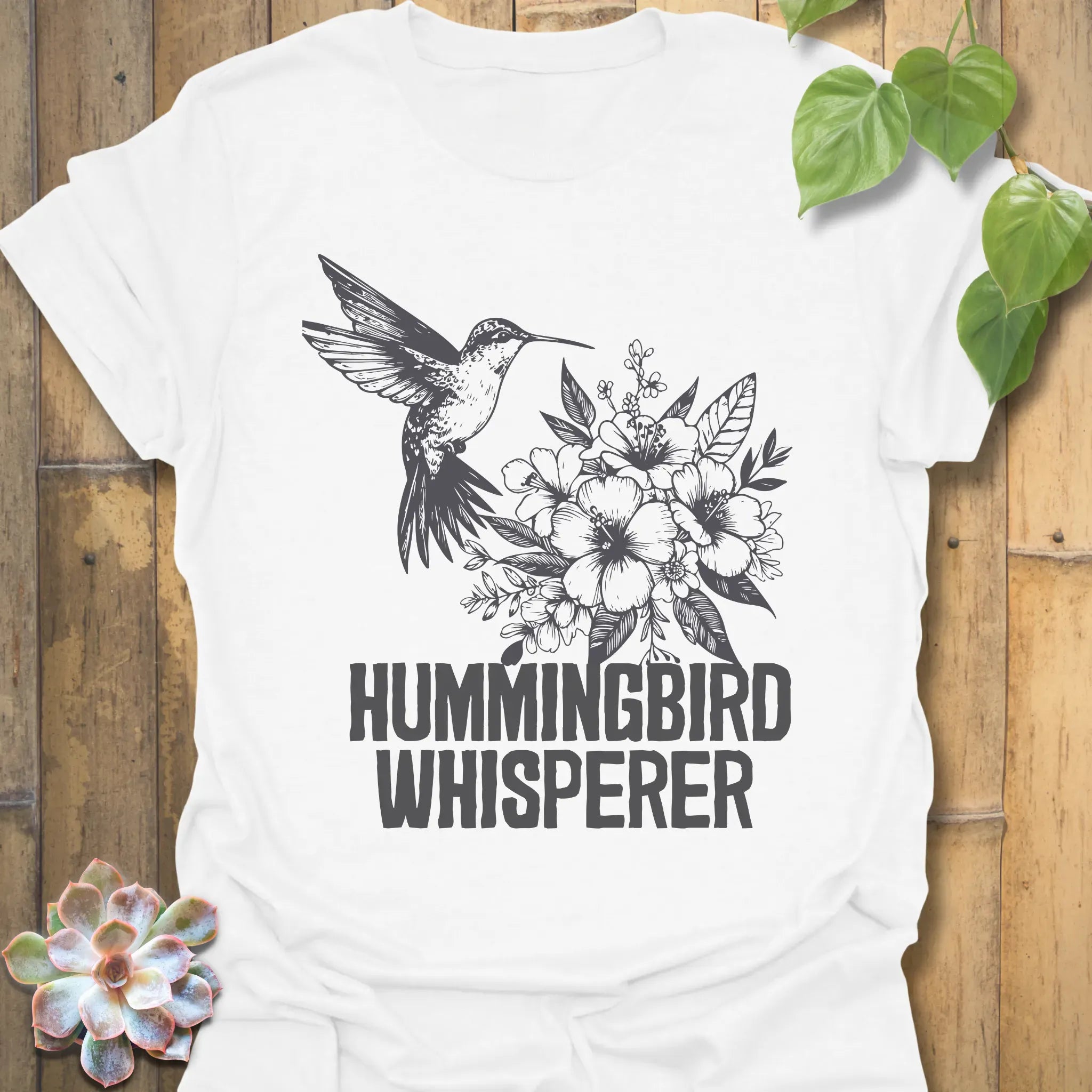Hummingbird Whisperer T-shirt White / S T-Shirt