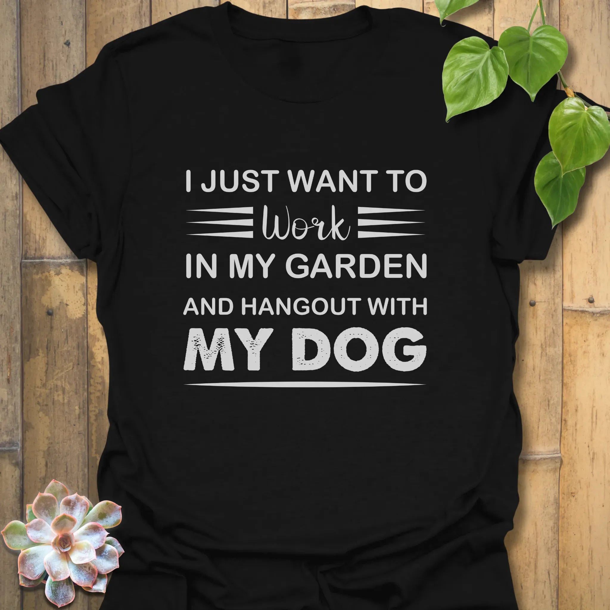I Just Want to Work In My Garden – T-shirt Charcoal / S T-Shirt