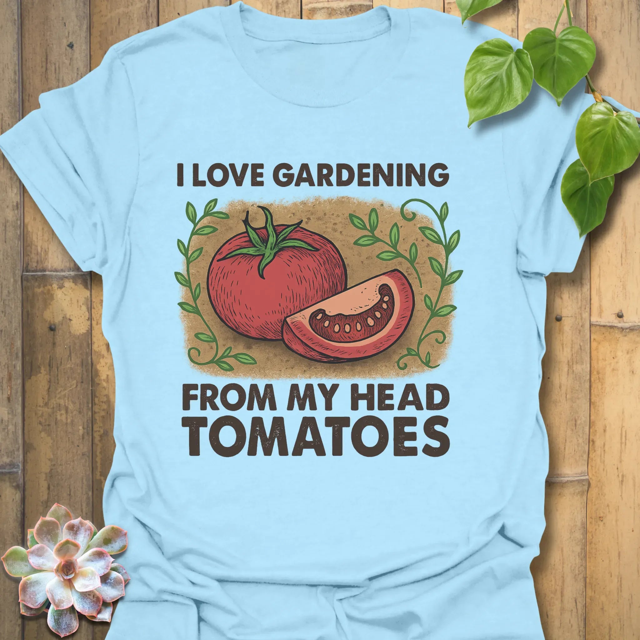 I Love Gardening T-Shirt Light Blue / S T-Shirt