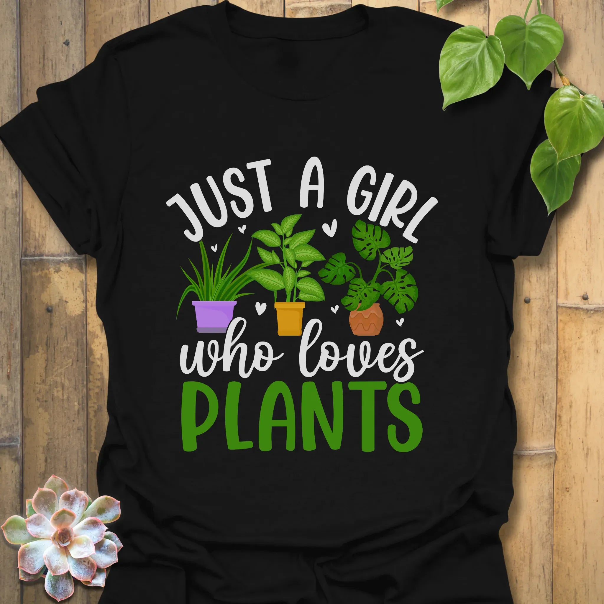 Just A Girl T-shirt Black / S T-Shirt