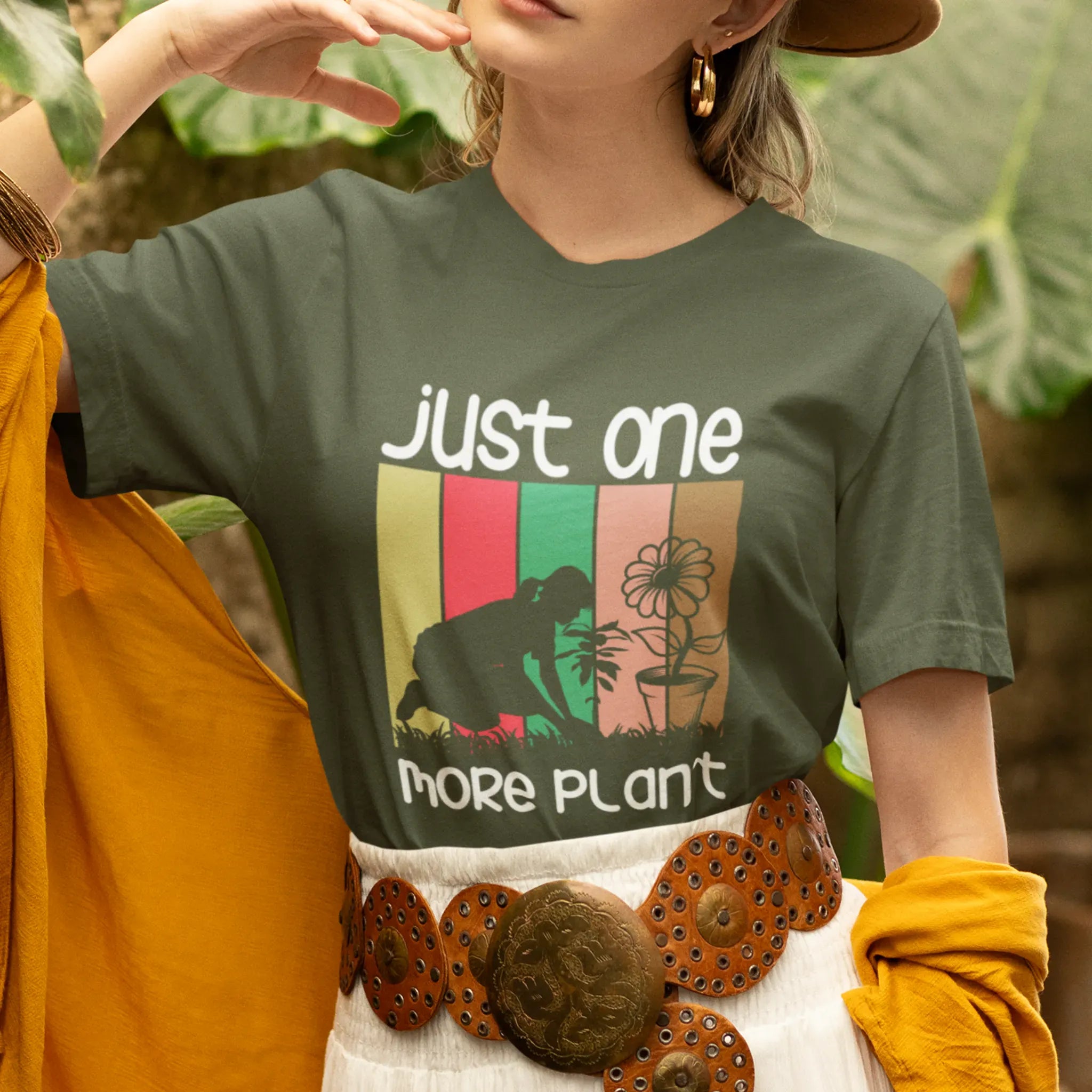 Just One More Plant T-shirt Military Green / S T-Shirt