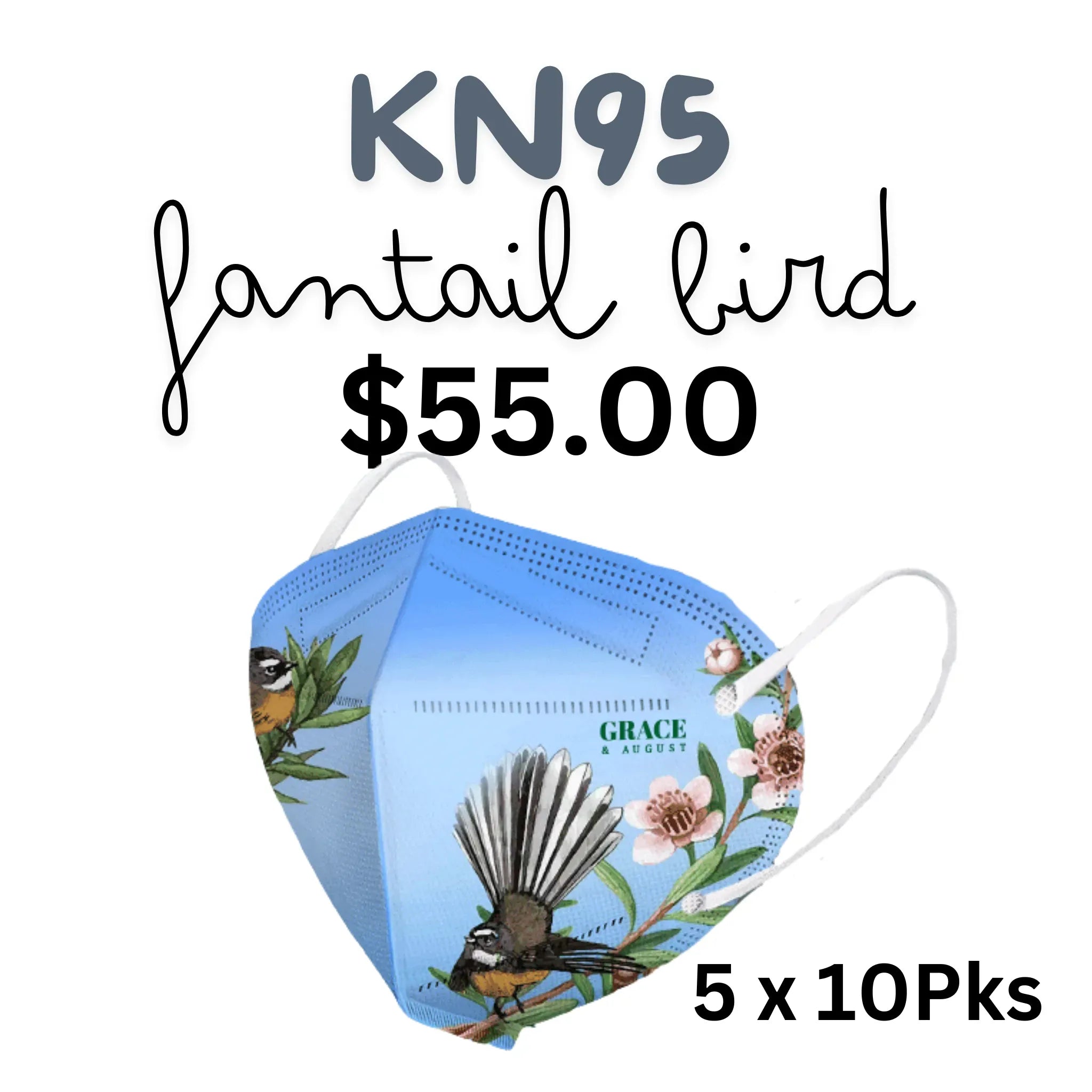 KN95 Face Mask 5 Layers Pattened 50 Masks Face masks