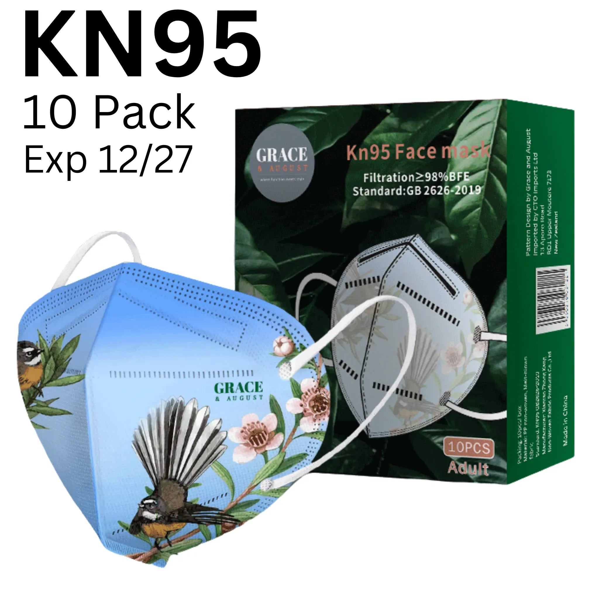 KN95 Face Mask 5 Layers Pattened Face masks
