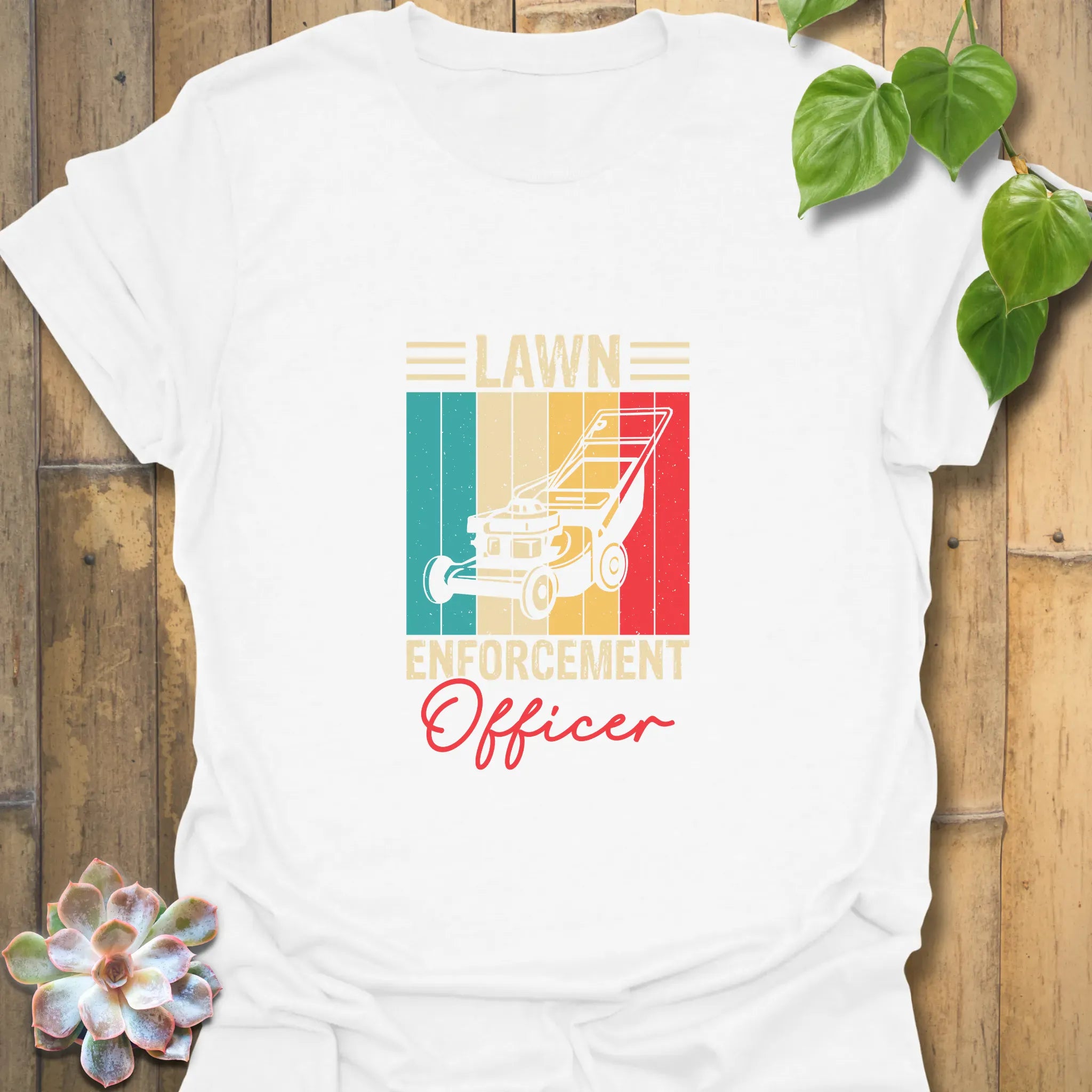 Lawn Enforcement Officer T-shirt White / S T-Shirt