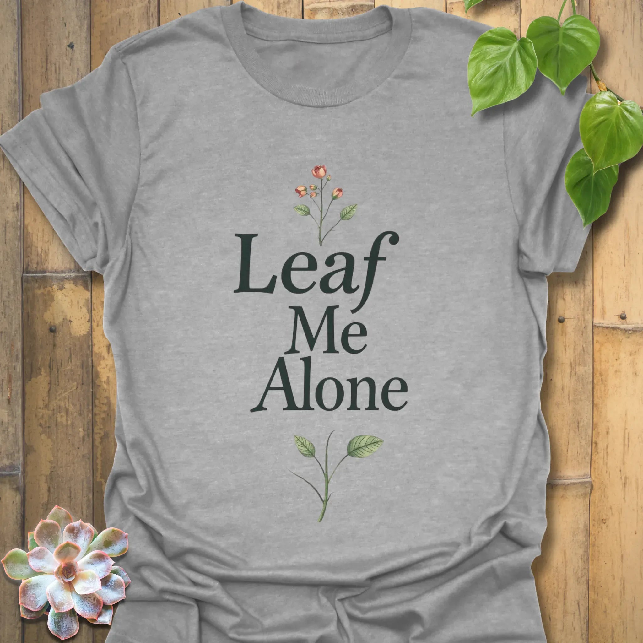 Leaf Me Alone T-shirt Sport Grey / S T-Shirt