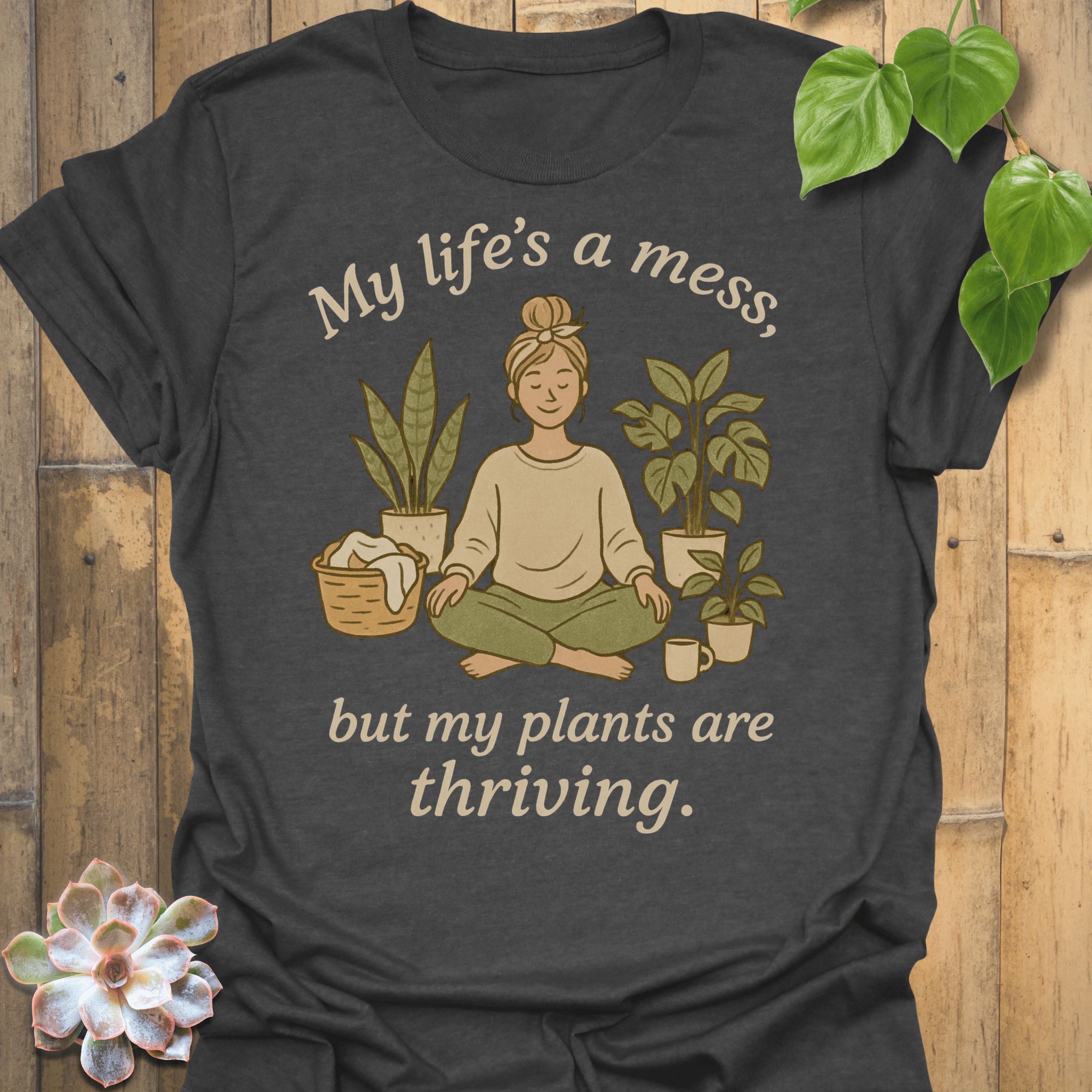 Life Is A Mess T-shirt Dark Heather / S T-Shirt