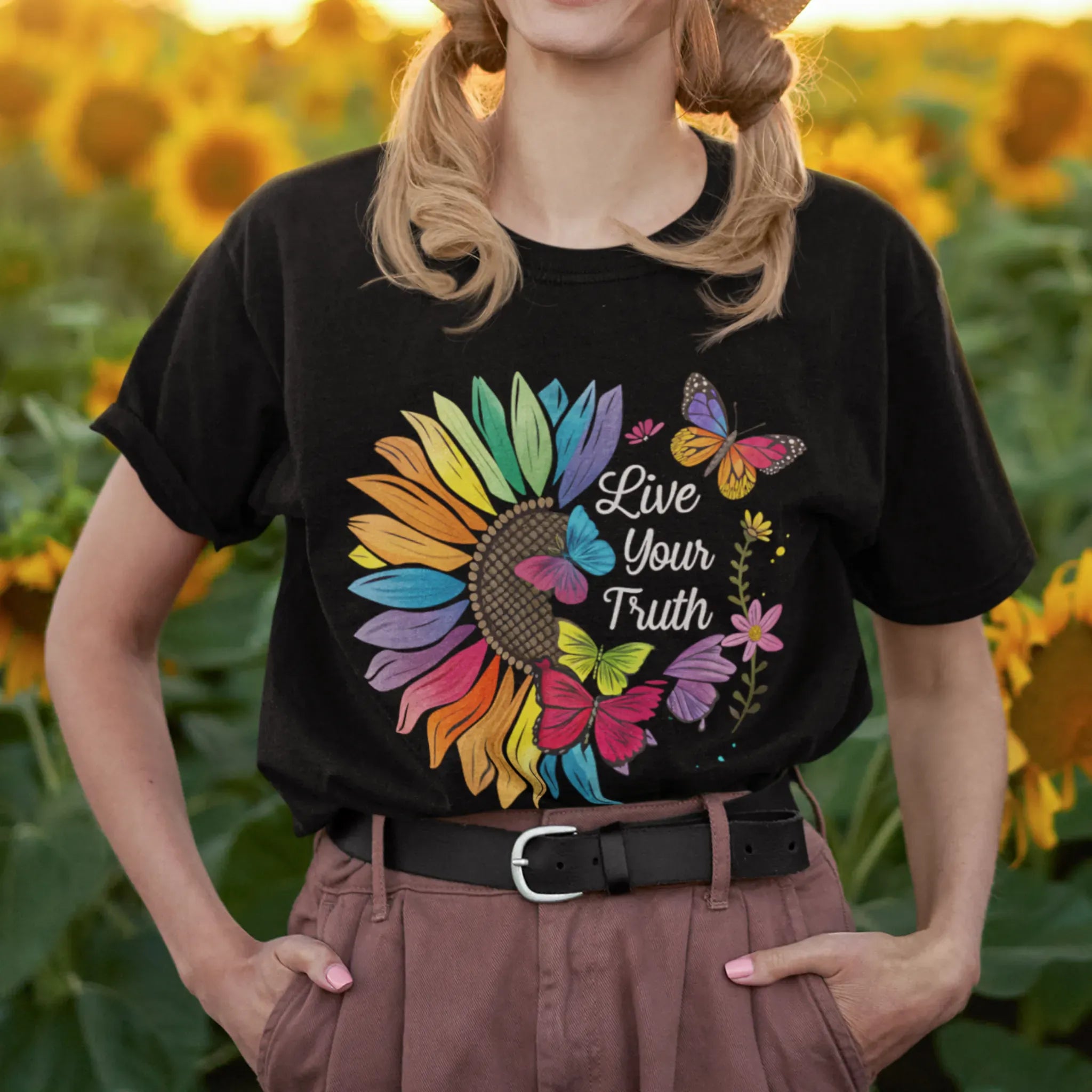 Live Your Truth T-shirt Black / S T-Shirt