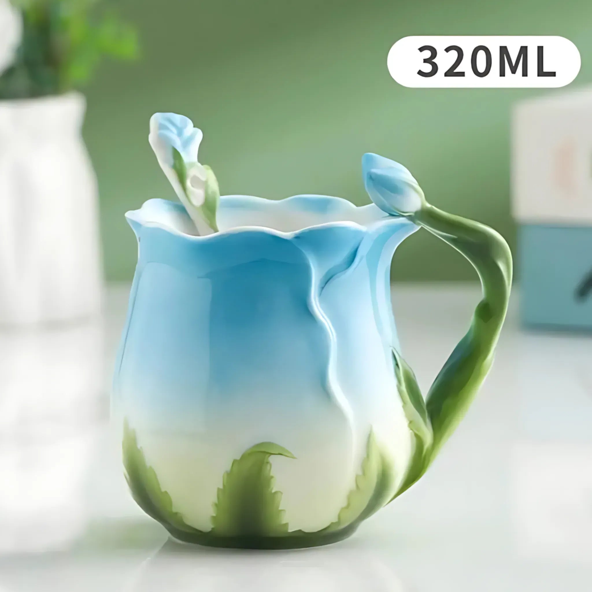 Luxury Ceramic Tea Cup & Saucer Set - Elegant Floral Design 11-320ML / 101-200ml Ceramic Cups