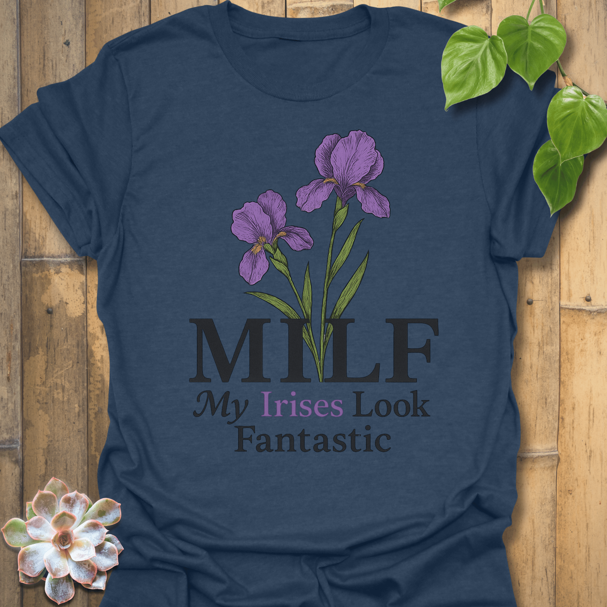 MILF T-shirt Heather Navy / S T-Shirt