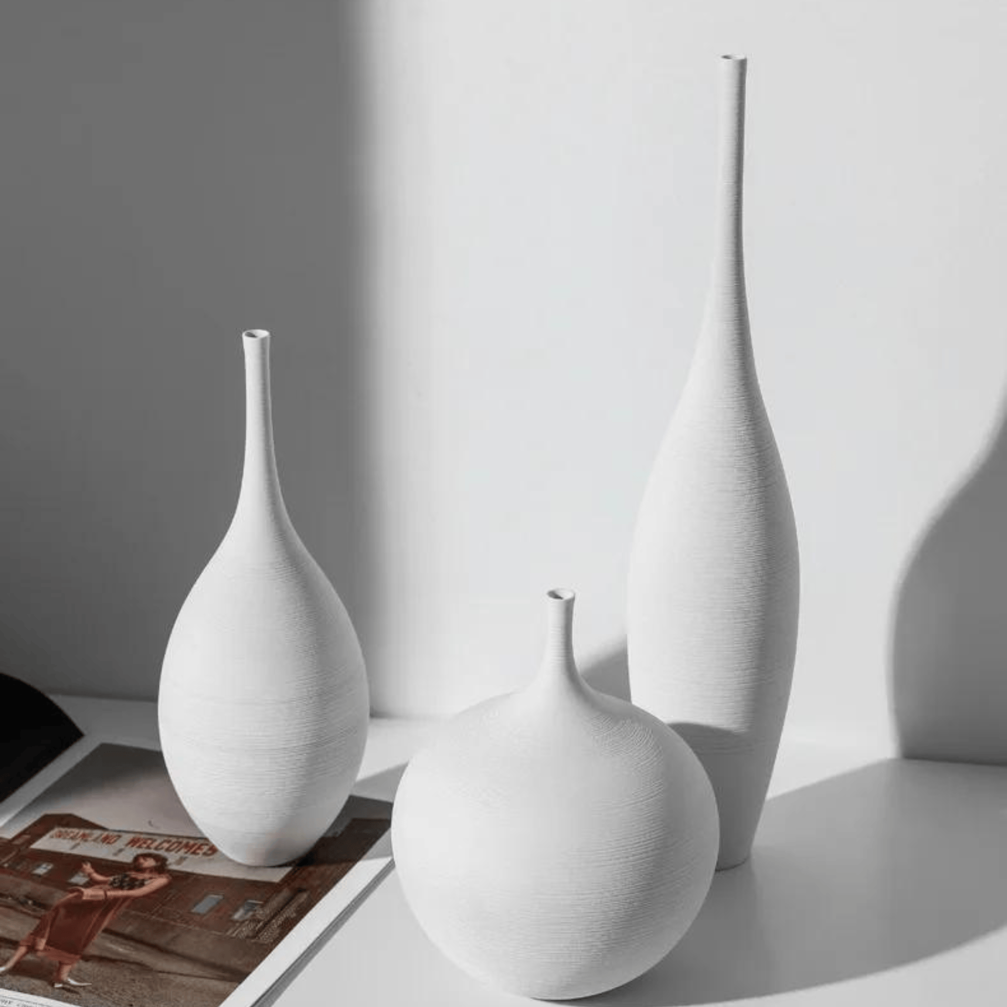 Minimalist Zenith Ceramic Vase – Handcrafted Elegance in Monochrome vase