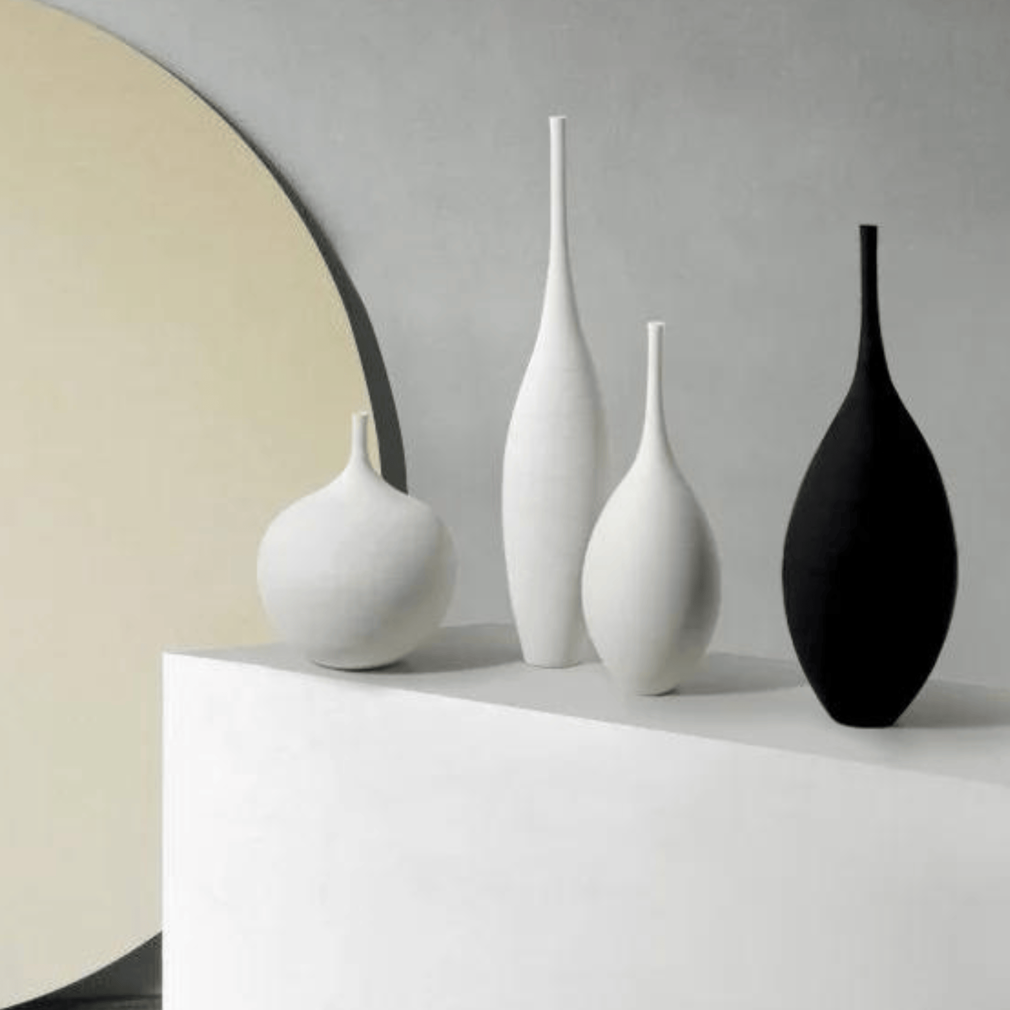 Minimalist Zenith Ceramic Vase – Handcrafted Elegance in Monochrome vase