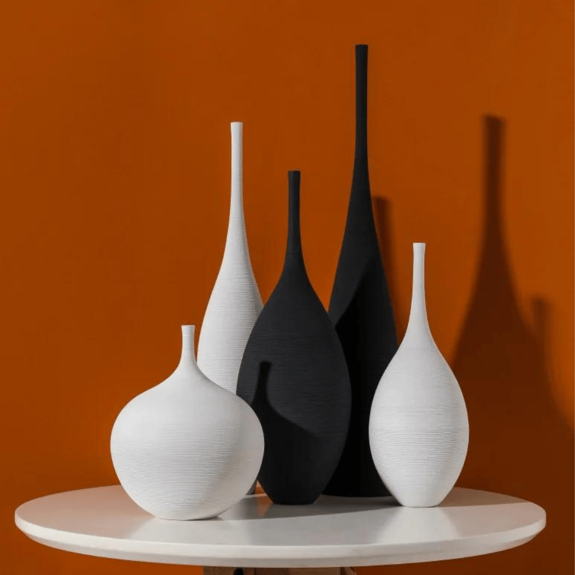 Minimalist Zenith Ceramic Vase – Handcrafted Elegance in Monochrome vase