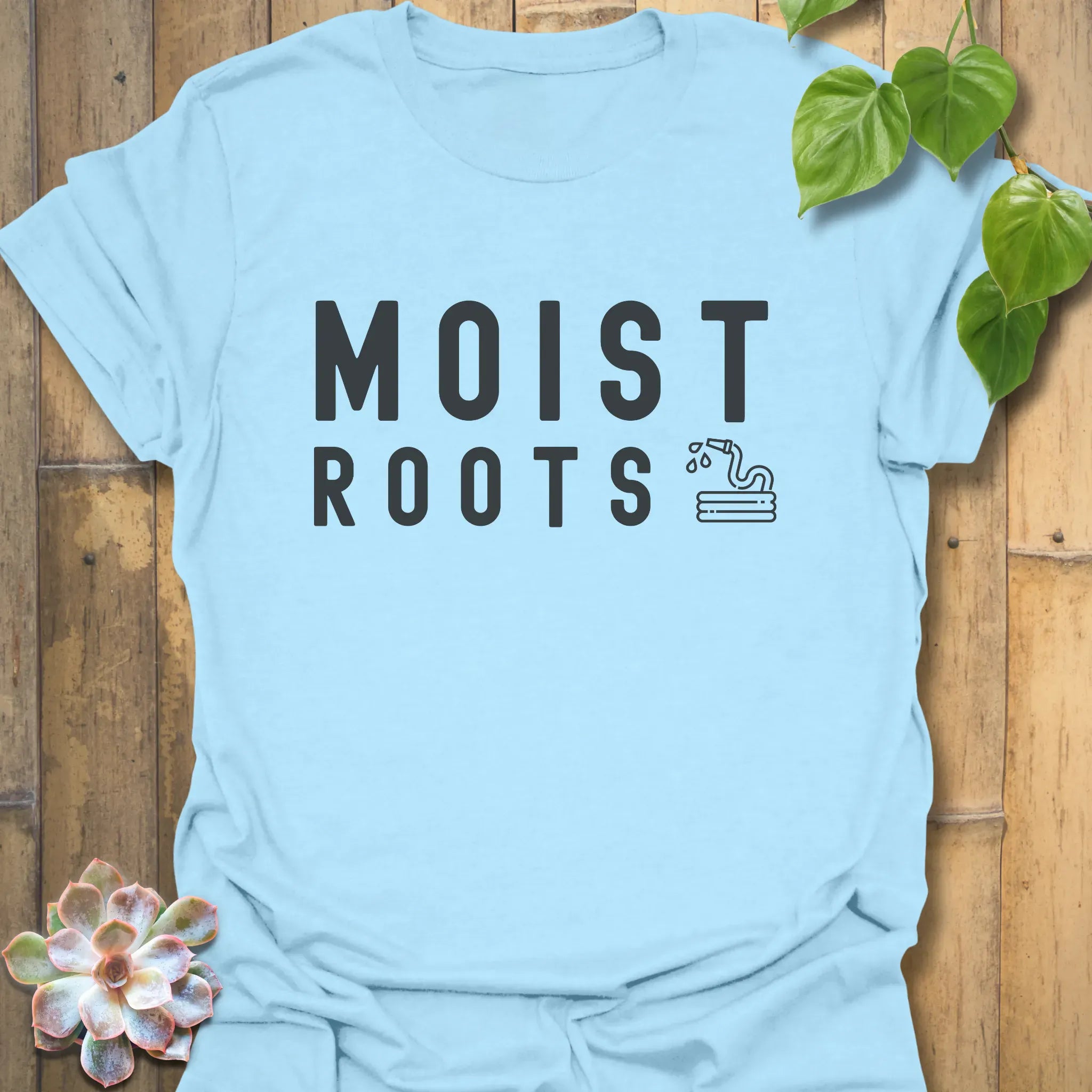 Moist Roots T-shirt Light Blue / S T-Shirt