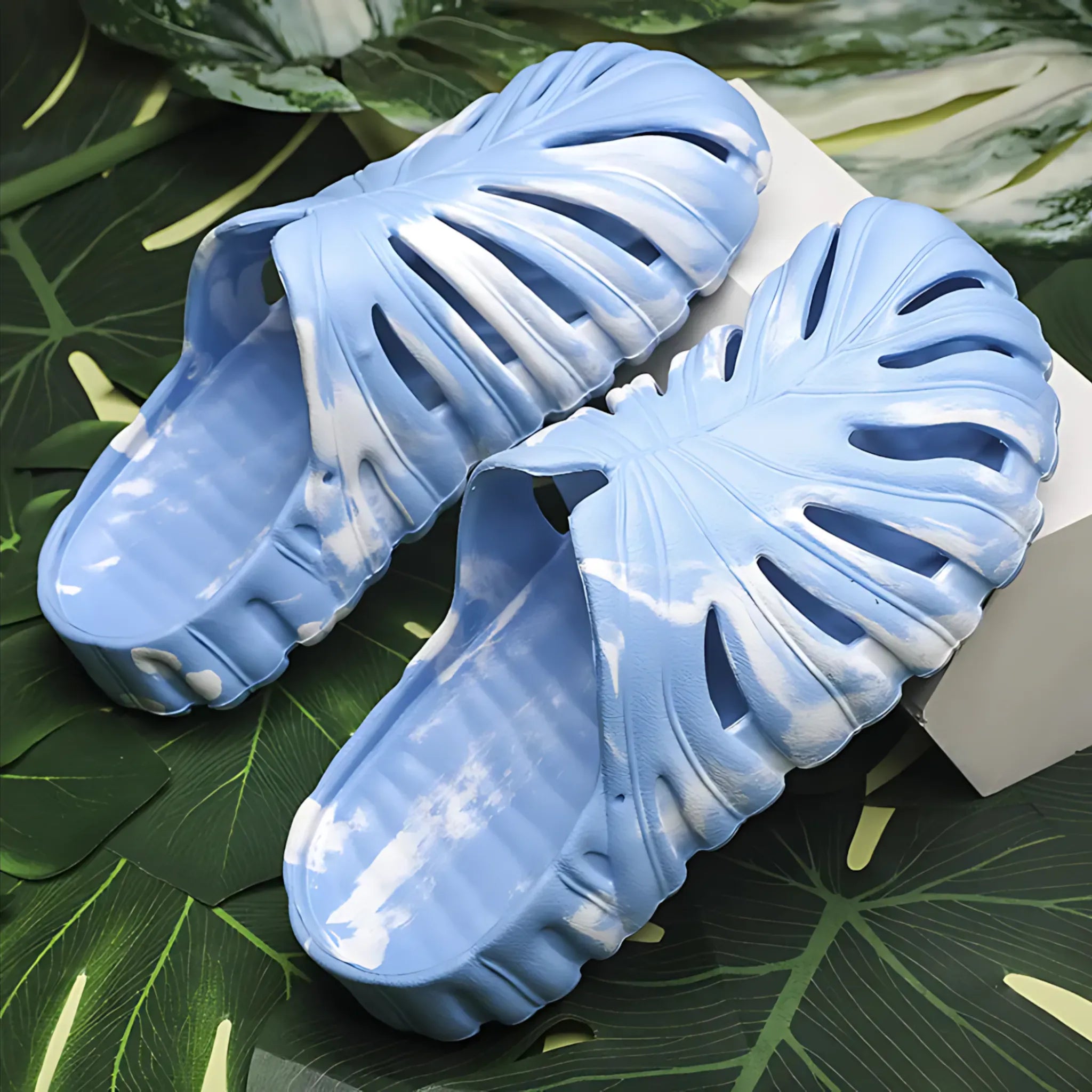 Monstera Slides - Unisex Outdoor Beach Slippers for Comfort Slipper