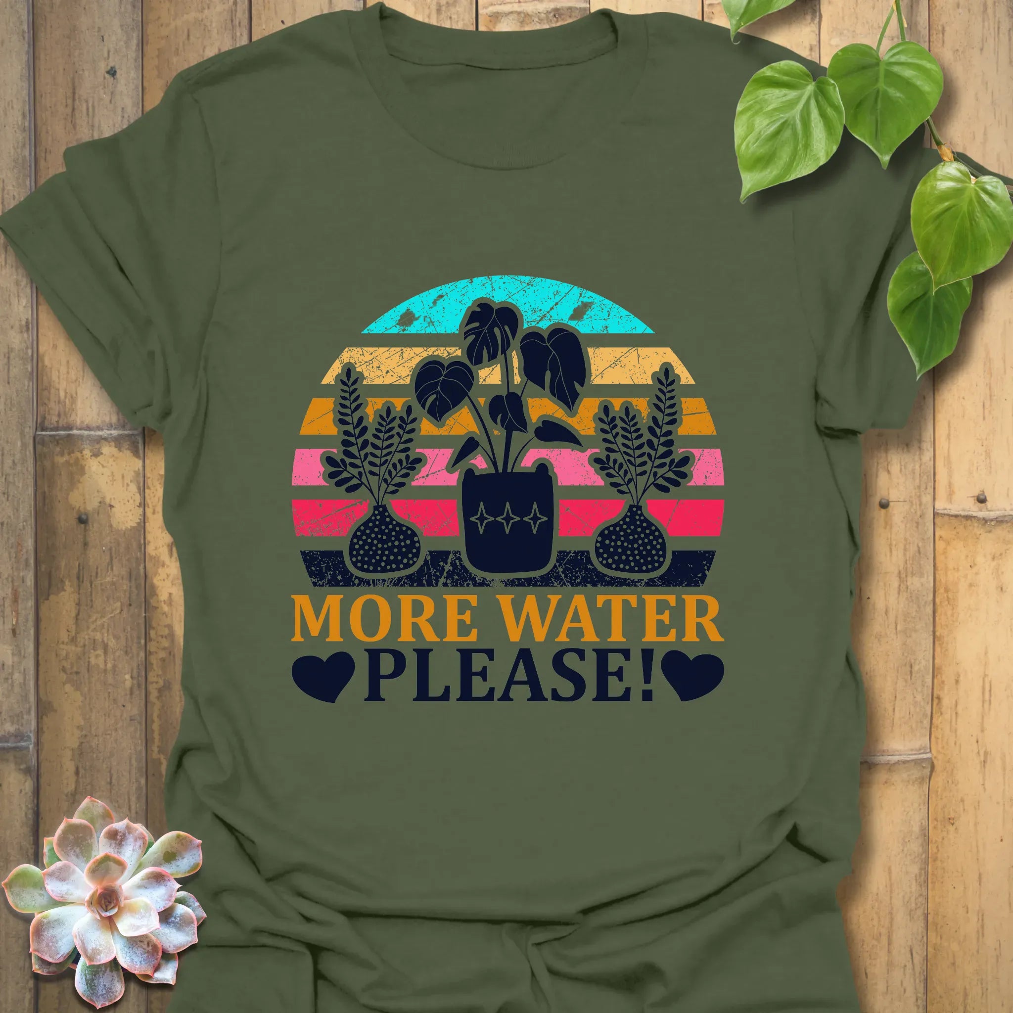 More Water Please T-shirt Military Green / S T-Shirt