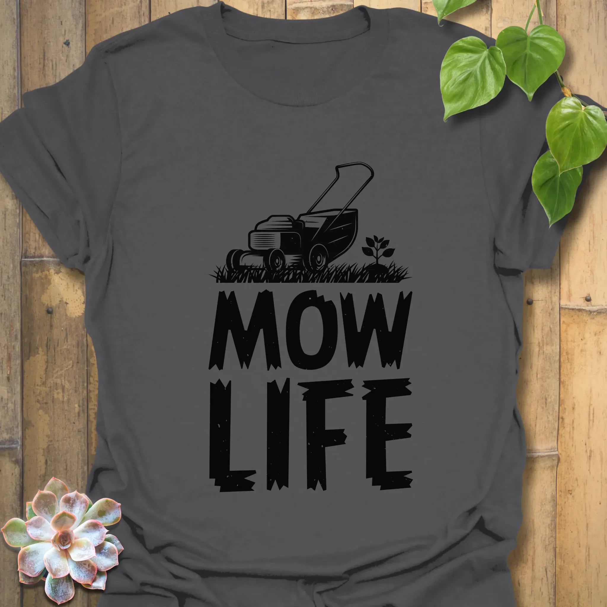 Mow Life T-shirt Charcoal / S T-Shirt