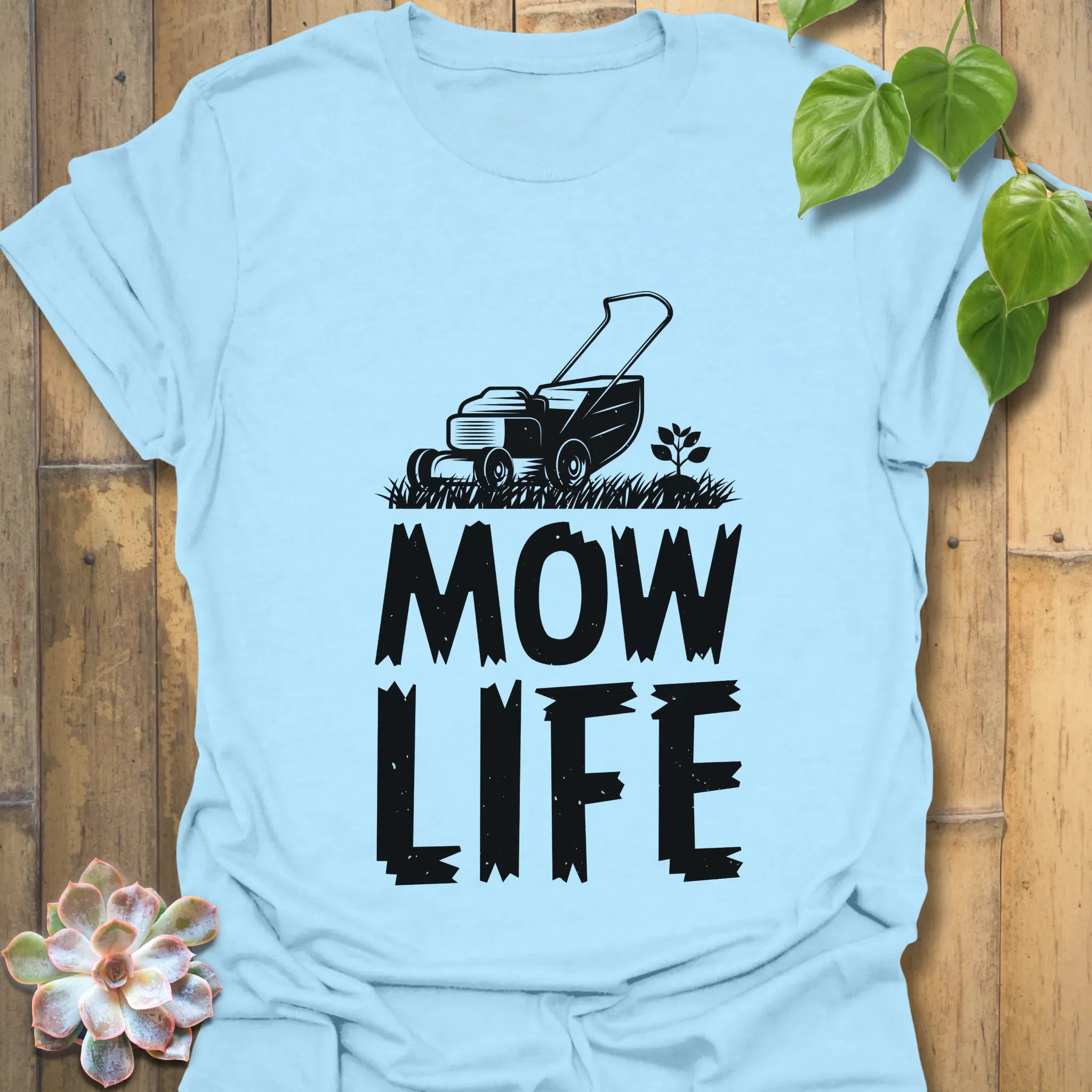 Mow Life T-shirt Light Blue / S T-Shirt