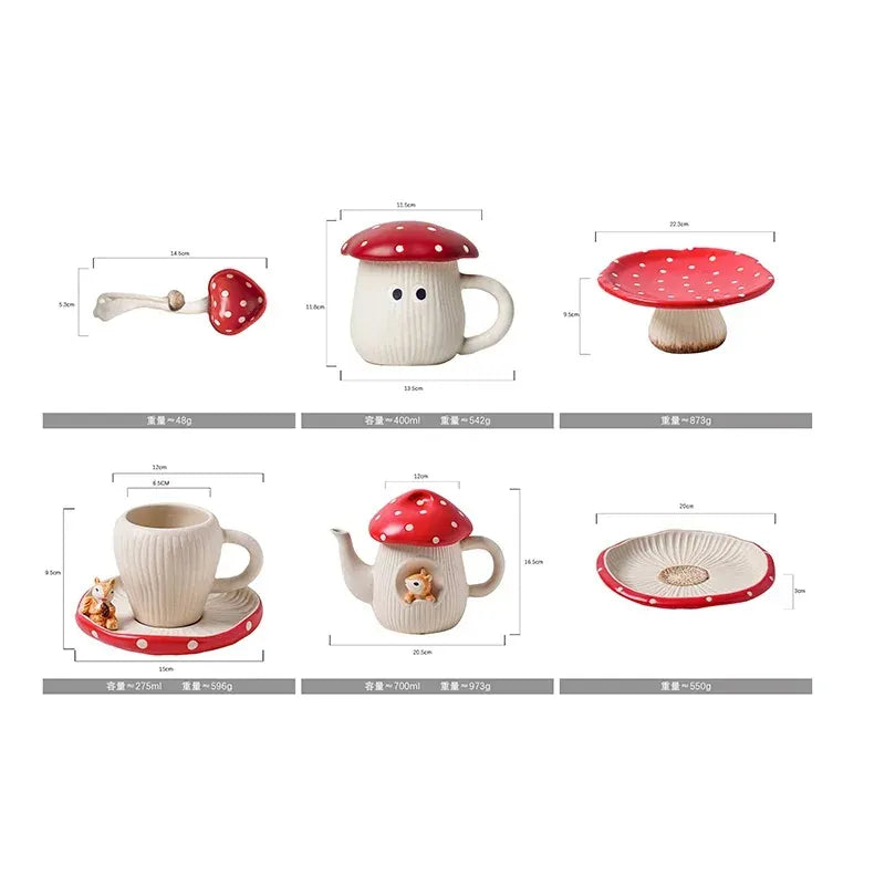 Mushroom Ceramic Tableware Ceramic Mugs