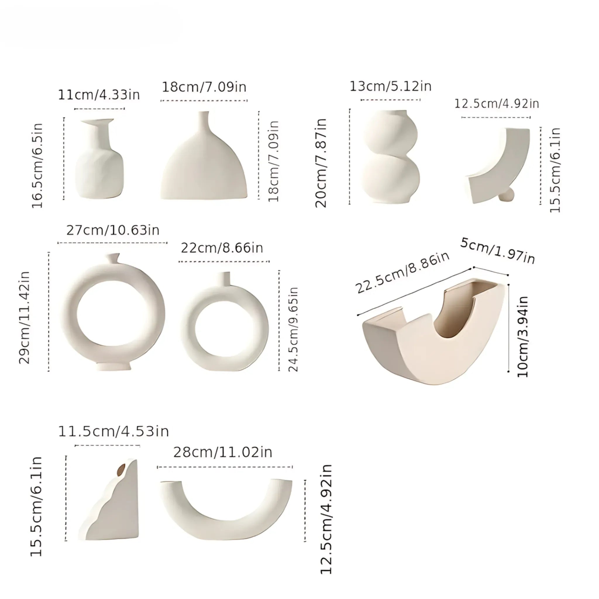 Nordic Ceramic Vase - Various Options Flower Vase