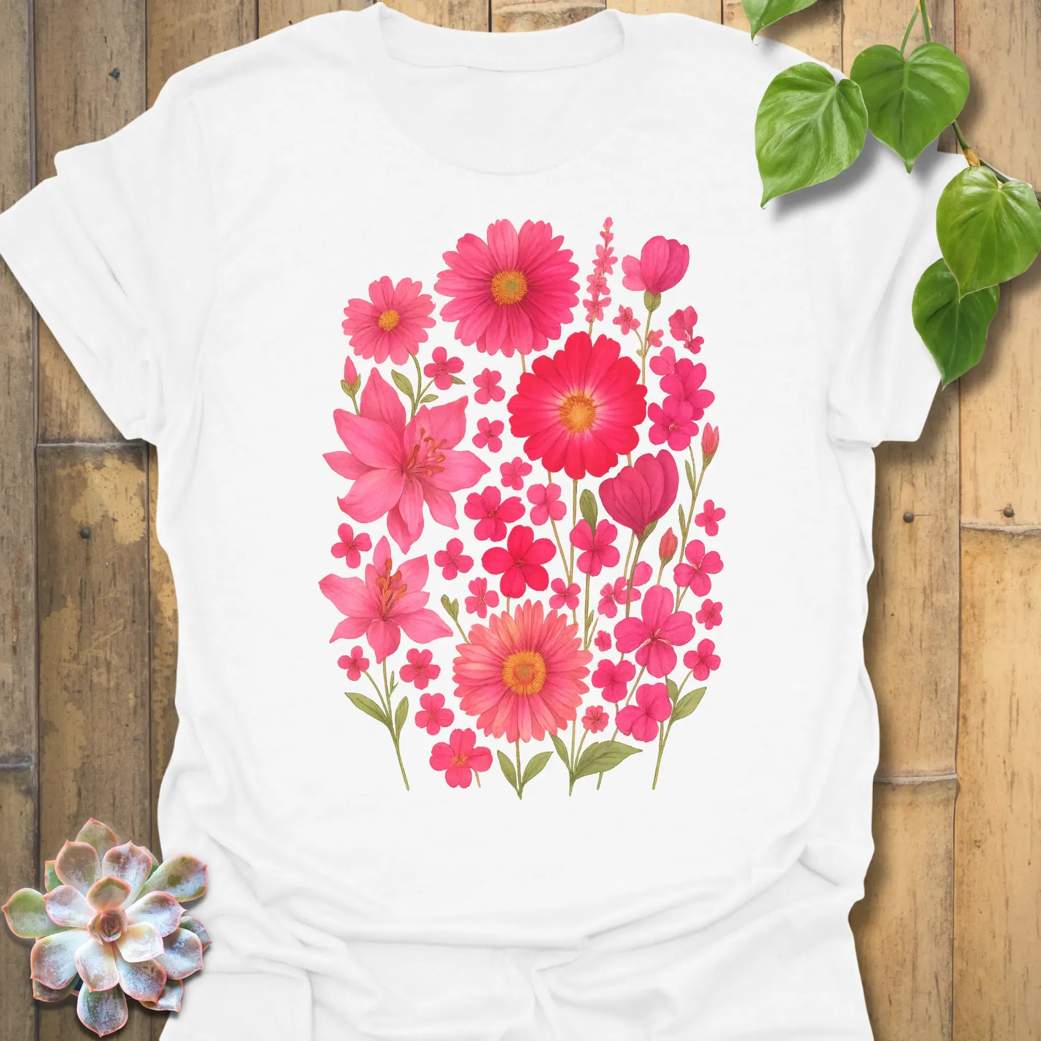Pink Blossom T-shirt White / S T-Shirt