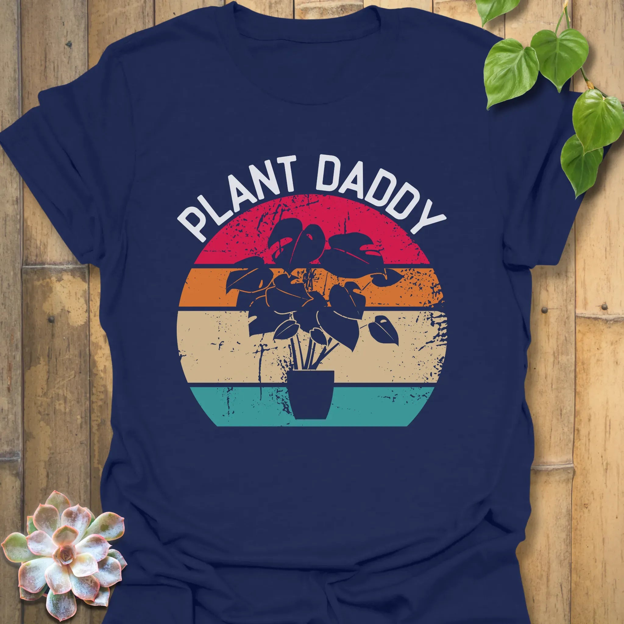 Plant Daddy T-shirt Navy / S T-Shirt
