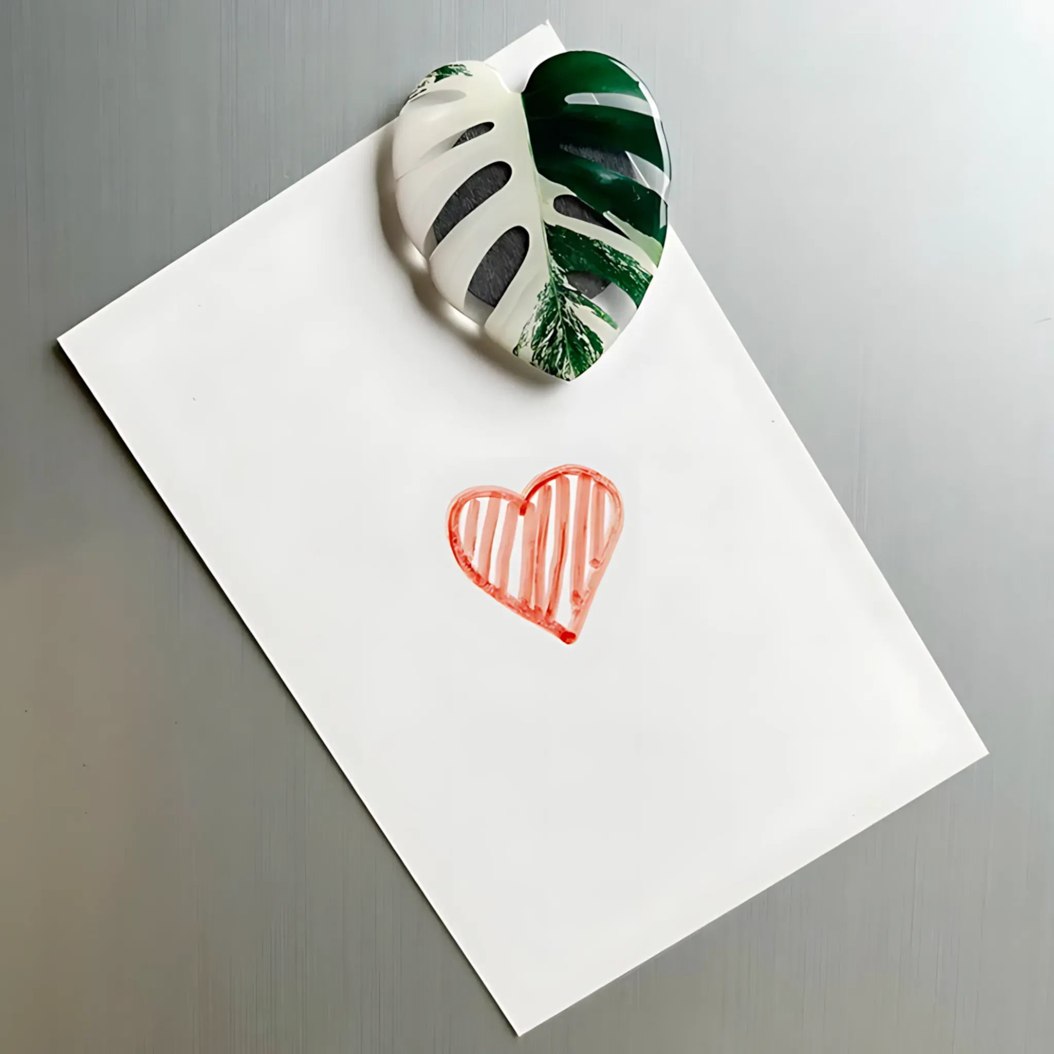 Plant Leaf Fridge Magnets - 8pcs Acrylic Green Decor SMT-Y8 Refrigerator Magnets