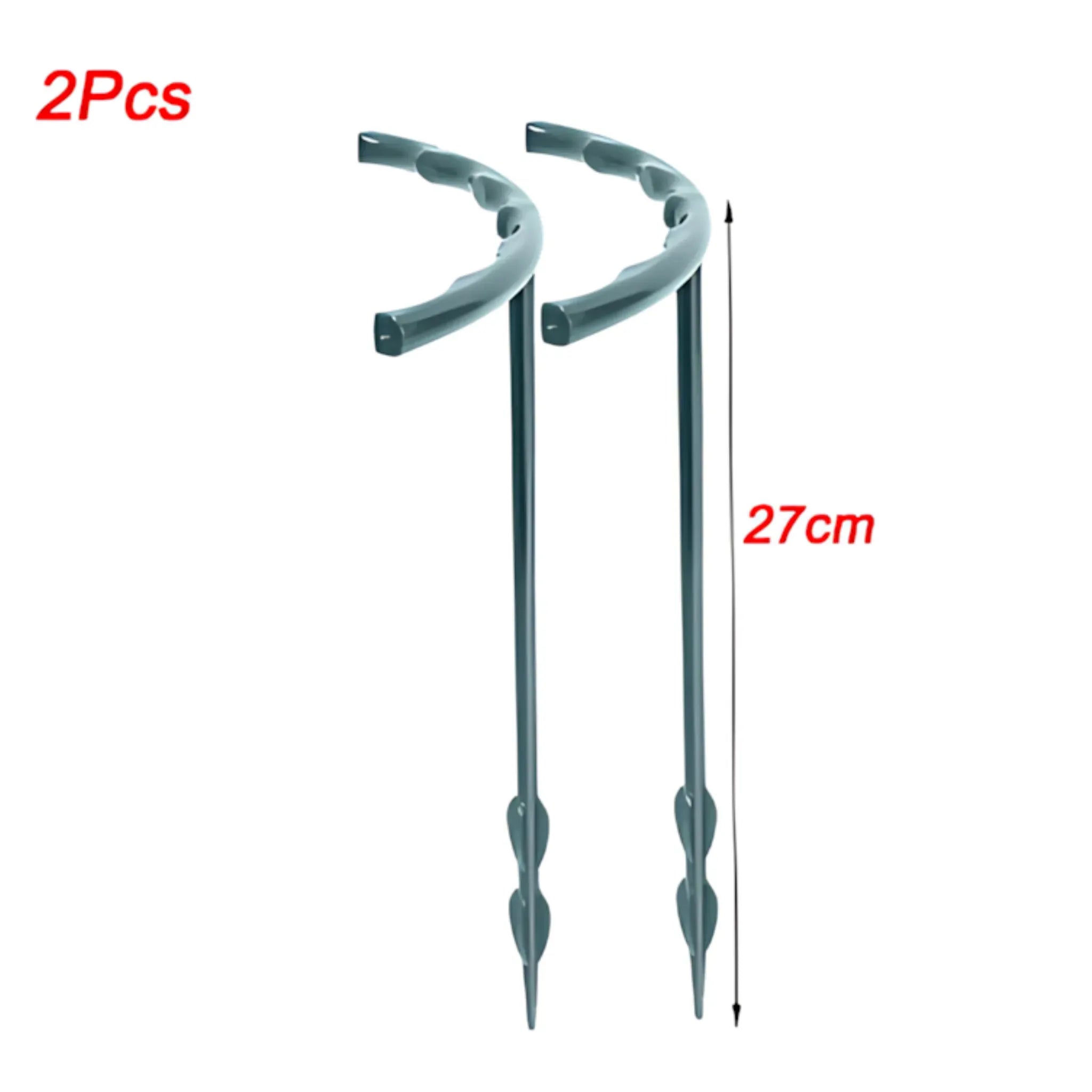 Plant Support Stakes - Durable Plastic Holders for Garden & Greenhouse 2Pcs-27cm Plant Support