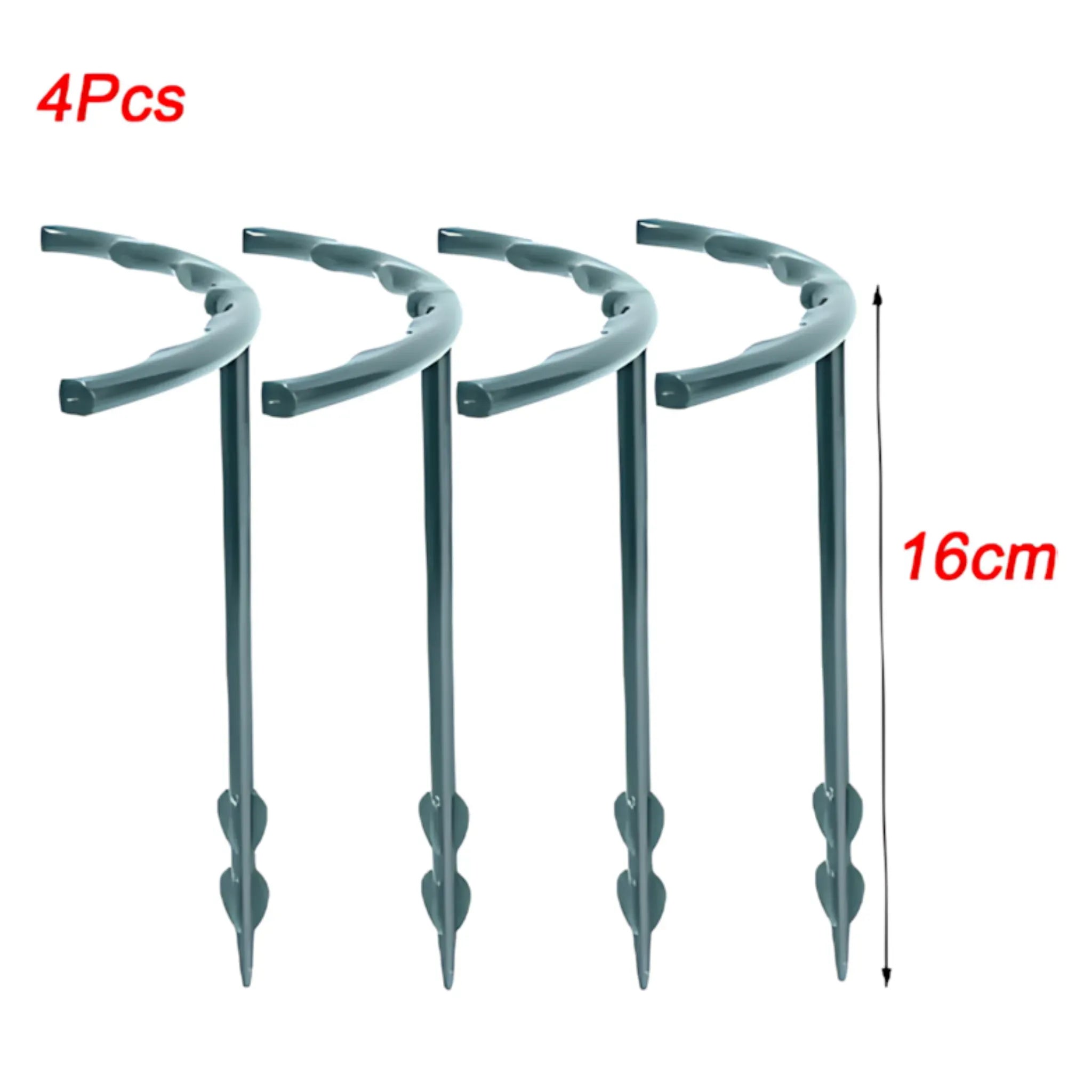 Plant Support Stakes - Durable Plastic Holders for Garden & Greenhouse 4Pcs-16cm Plant Support