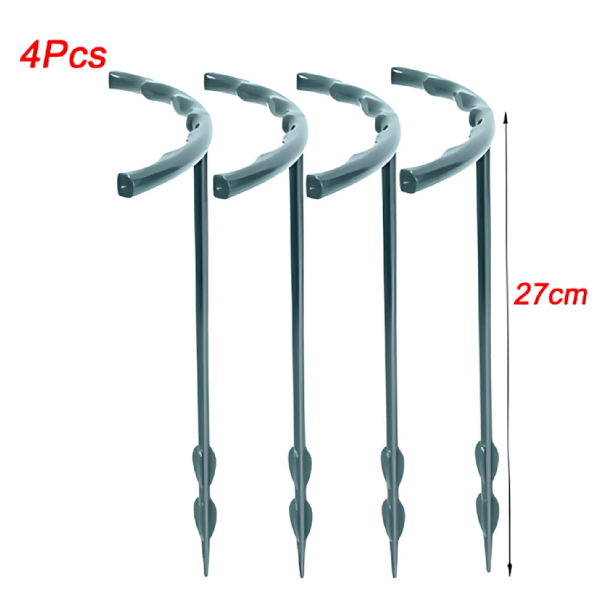 Plant Support Stakes - Durable Plastic Holders for Garden & Greenhouse 4Pcs-27cm Plant Support