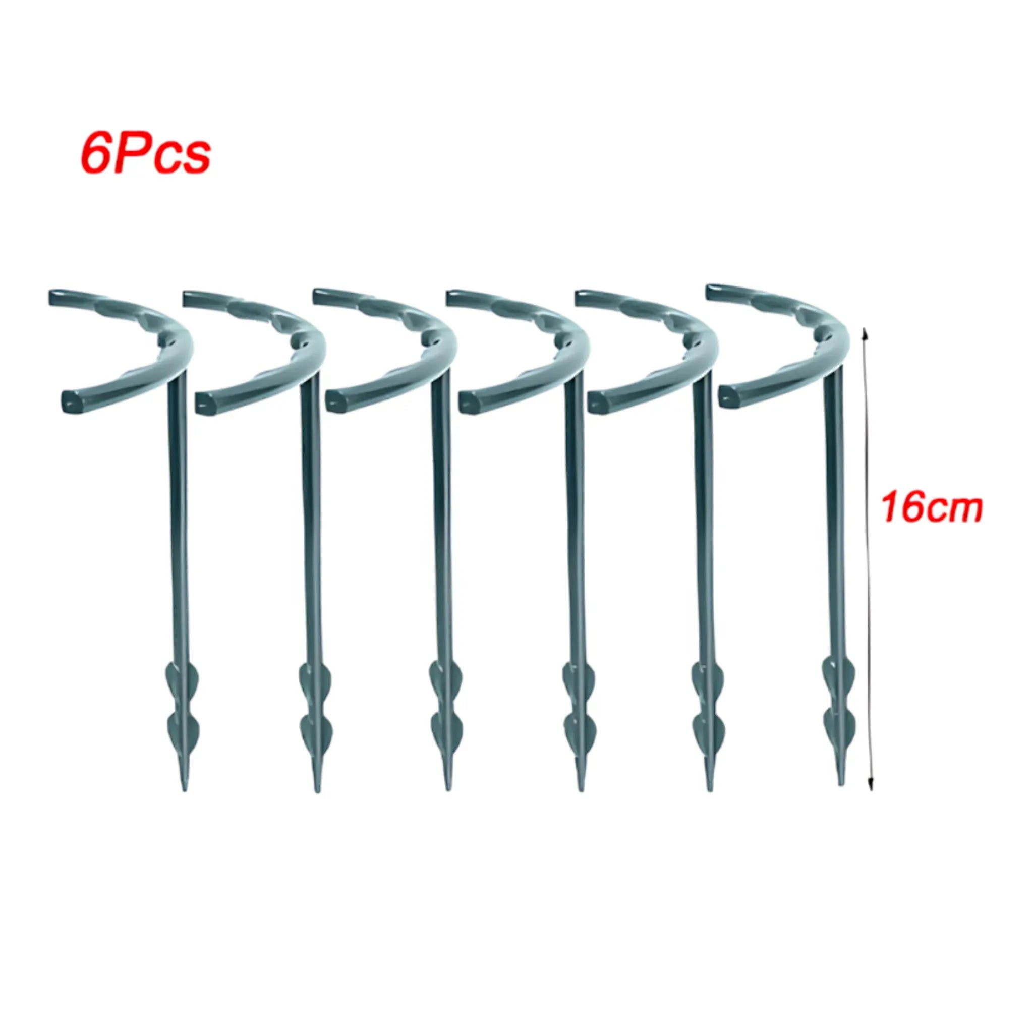 Plant Support Stakes - Durable Plastic Holders for Garden & Greenhouse 6Pcs-16cm Plant Support